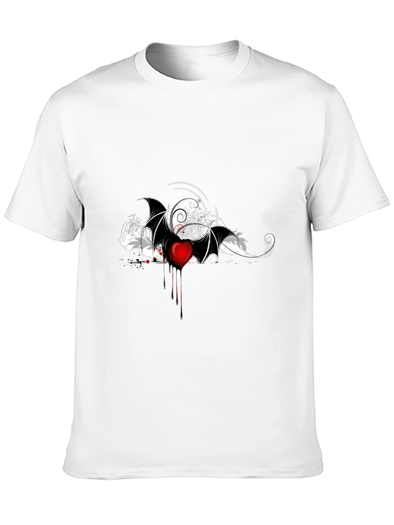 Bleeding Heart Bat Wing Graphic Tee