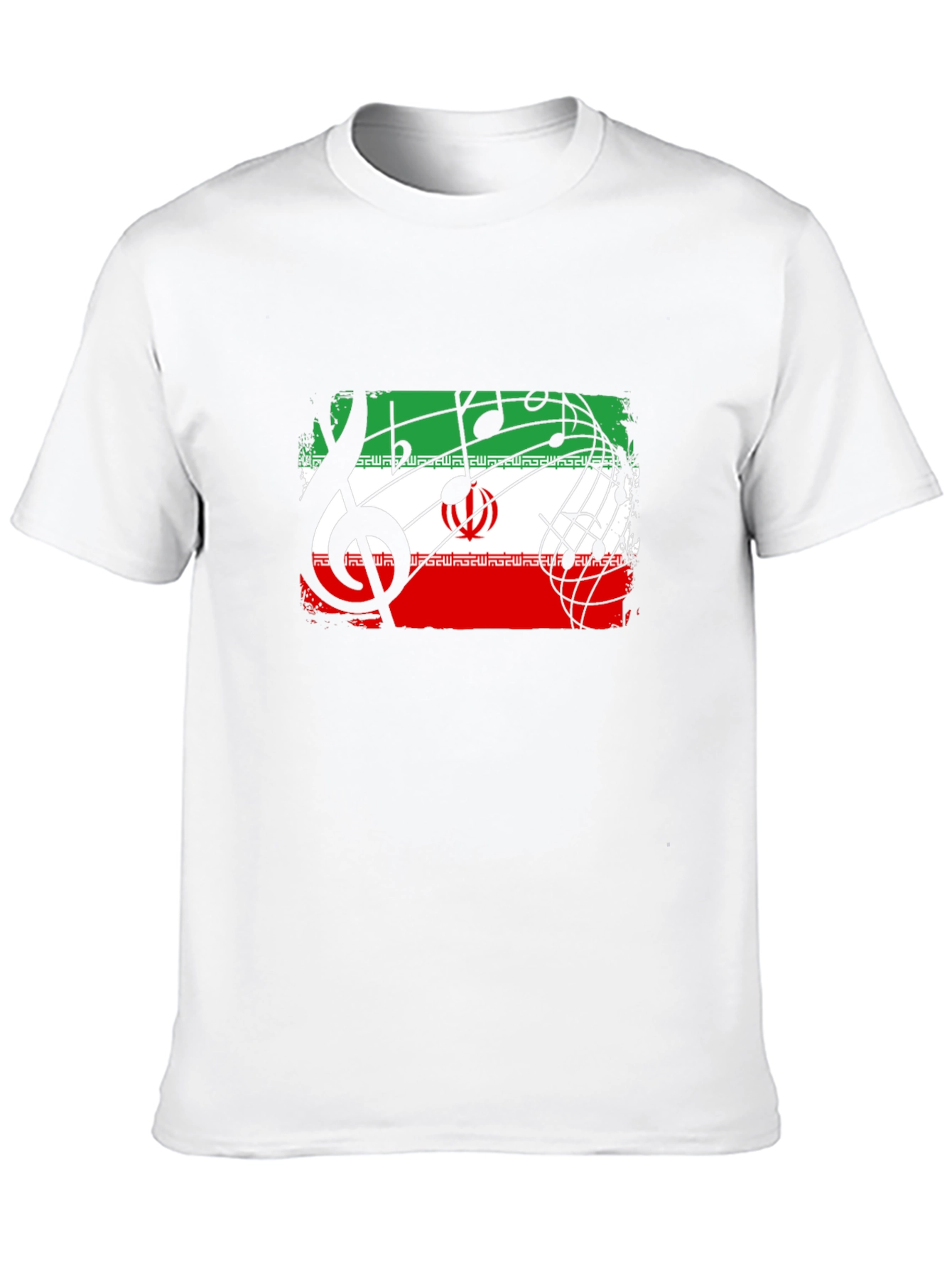Iran Flag Music Note T-Shirt