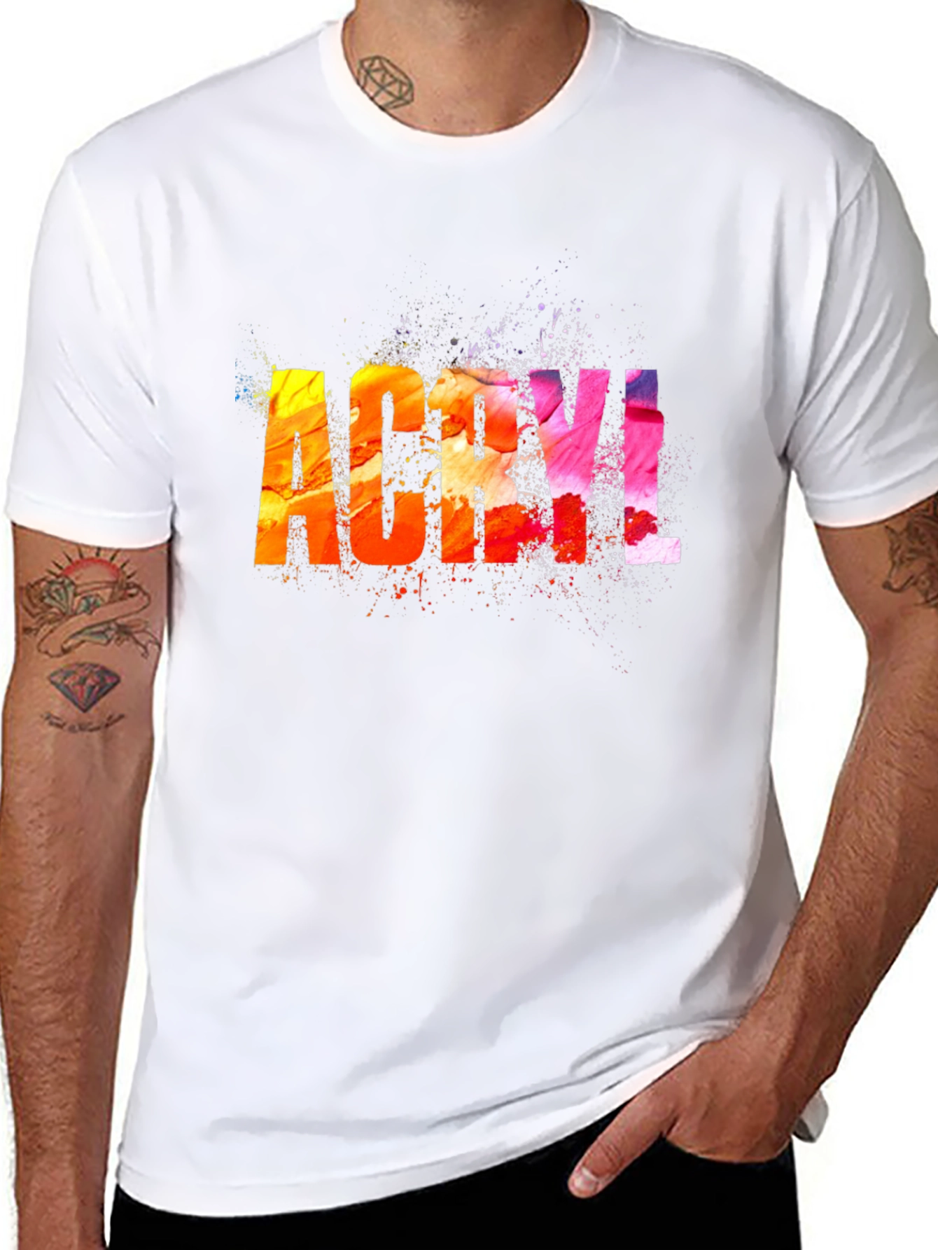 ACRYL Colorful Graphic Tee