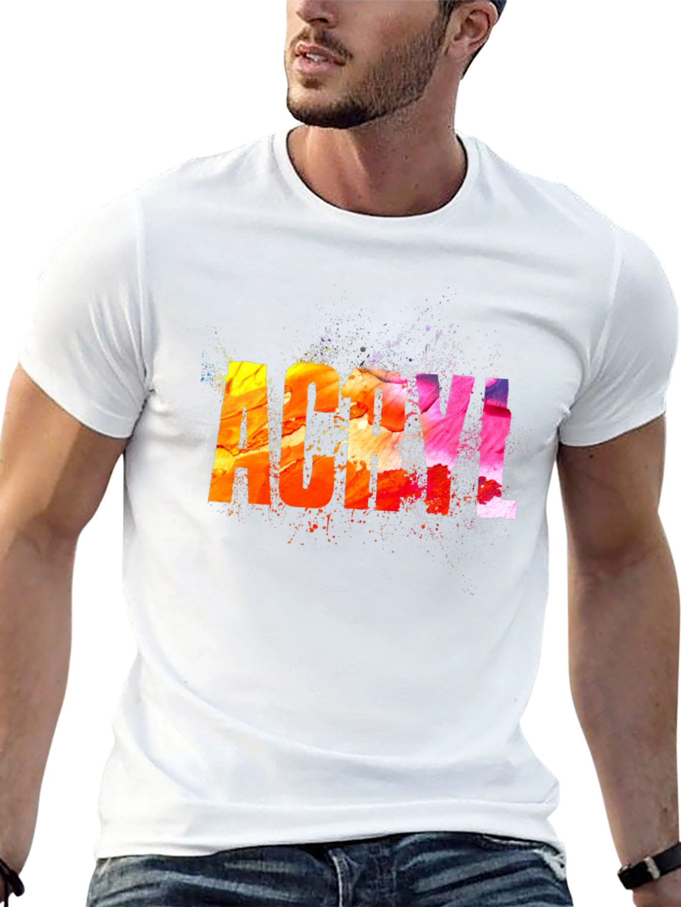 ACRYL Colorful Graphic Tee