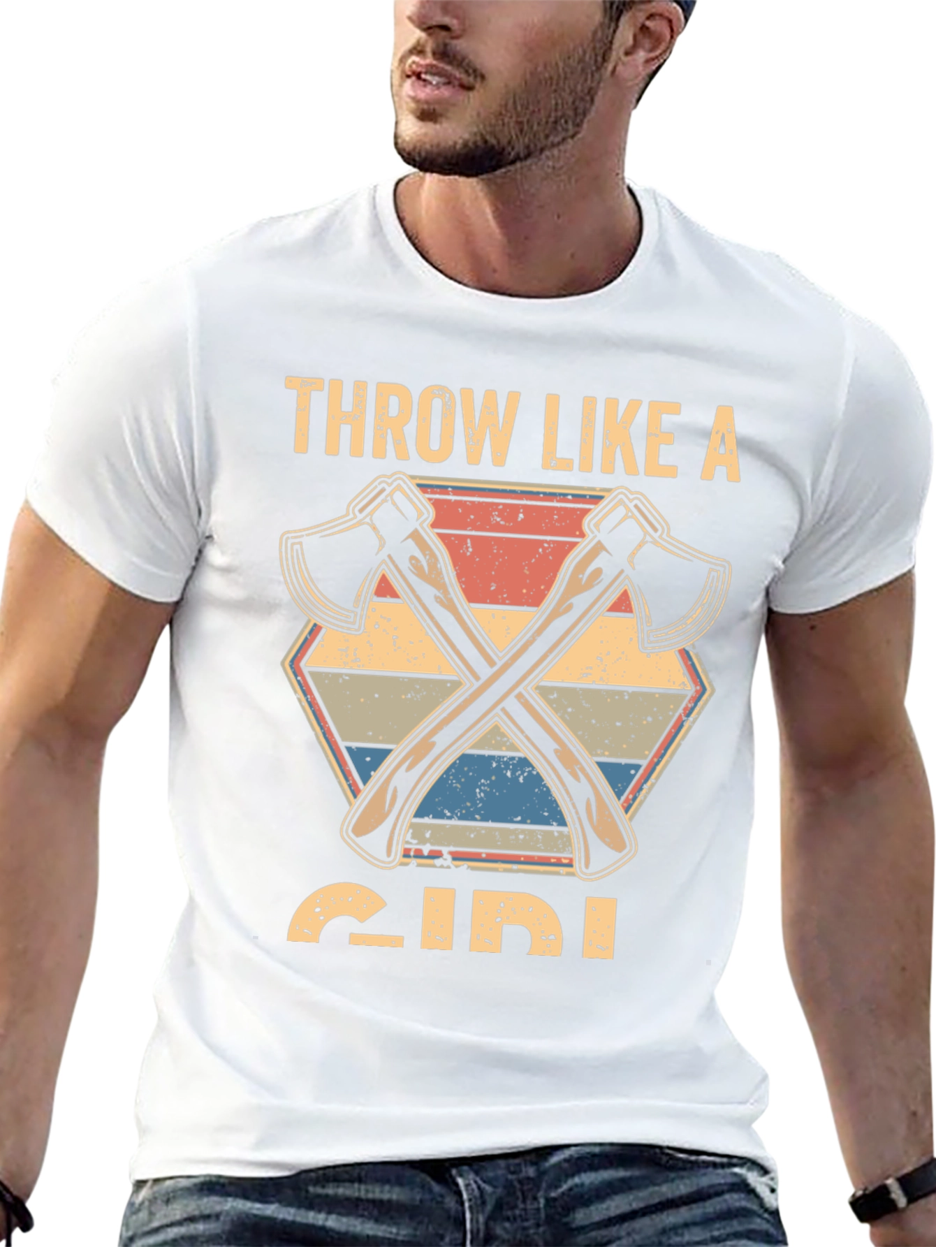 Throw Like A Girl Axe T-Shirt