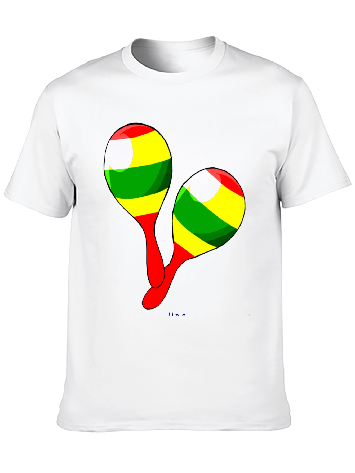 Rasta Maracas Graphic Tee - Reggae Music Shirt