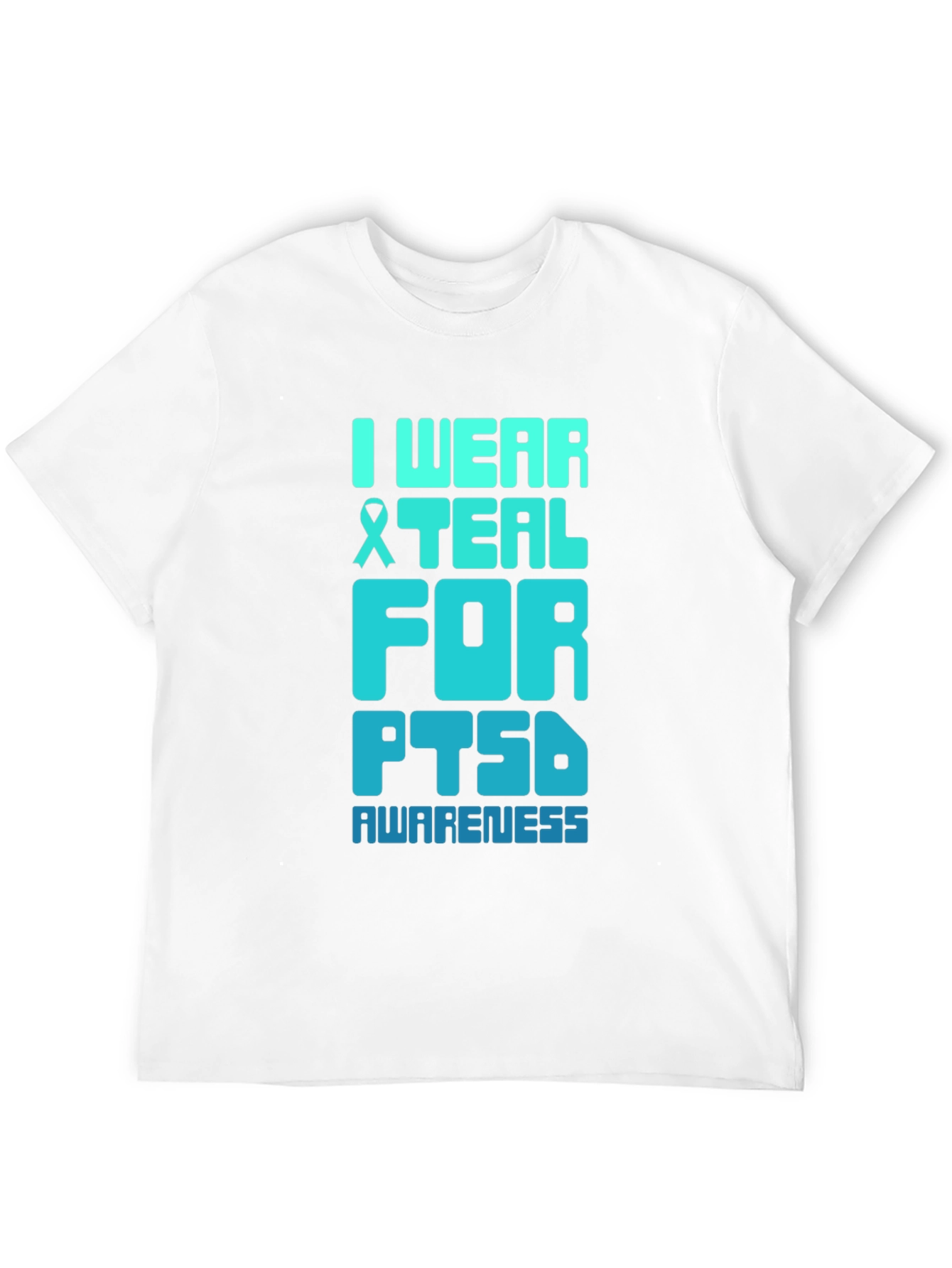 Teal PTSD Awareness Graphic T-Shirt