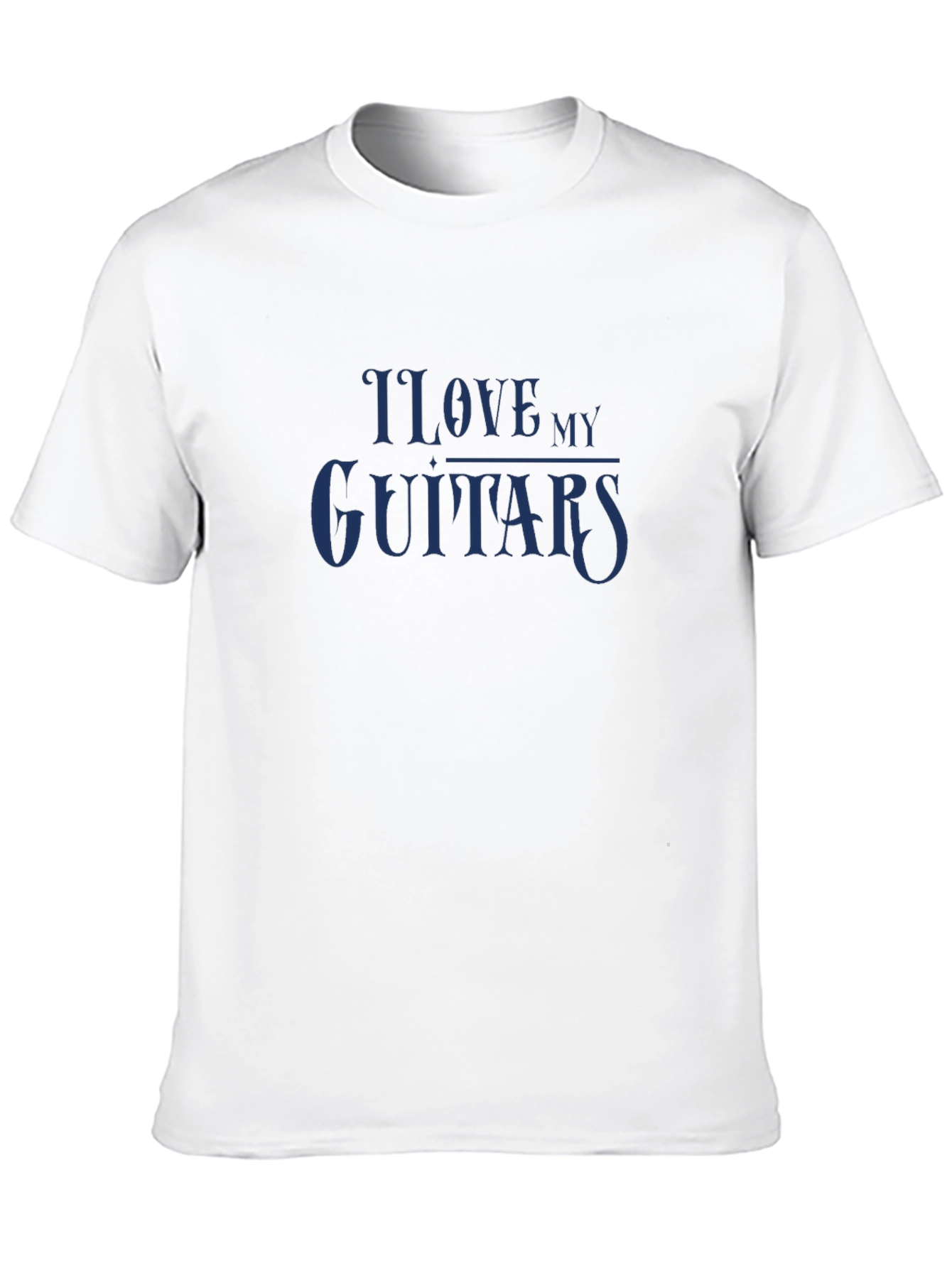 I Love My Guitars Graphic T-Shirt - Classic Style
