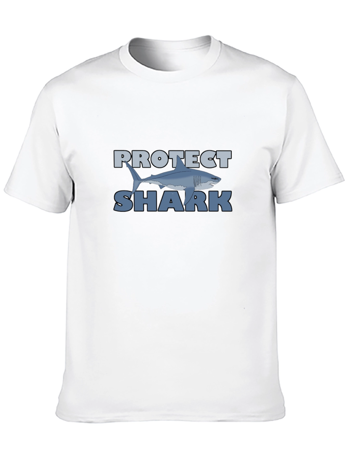 Protect Shark Graphic T-Shirt - Ocean Conservation Tee