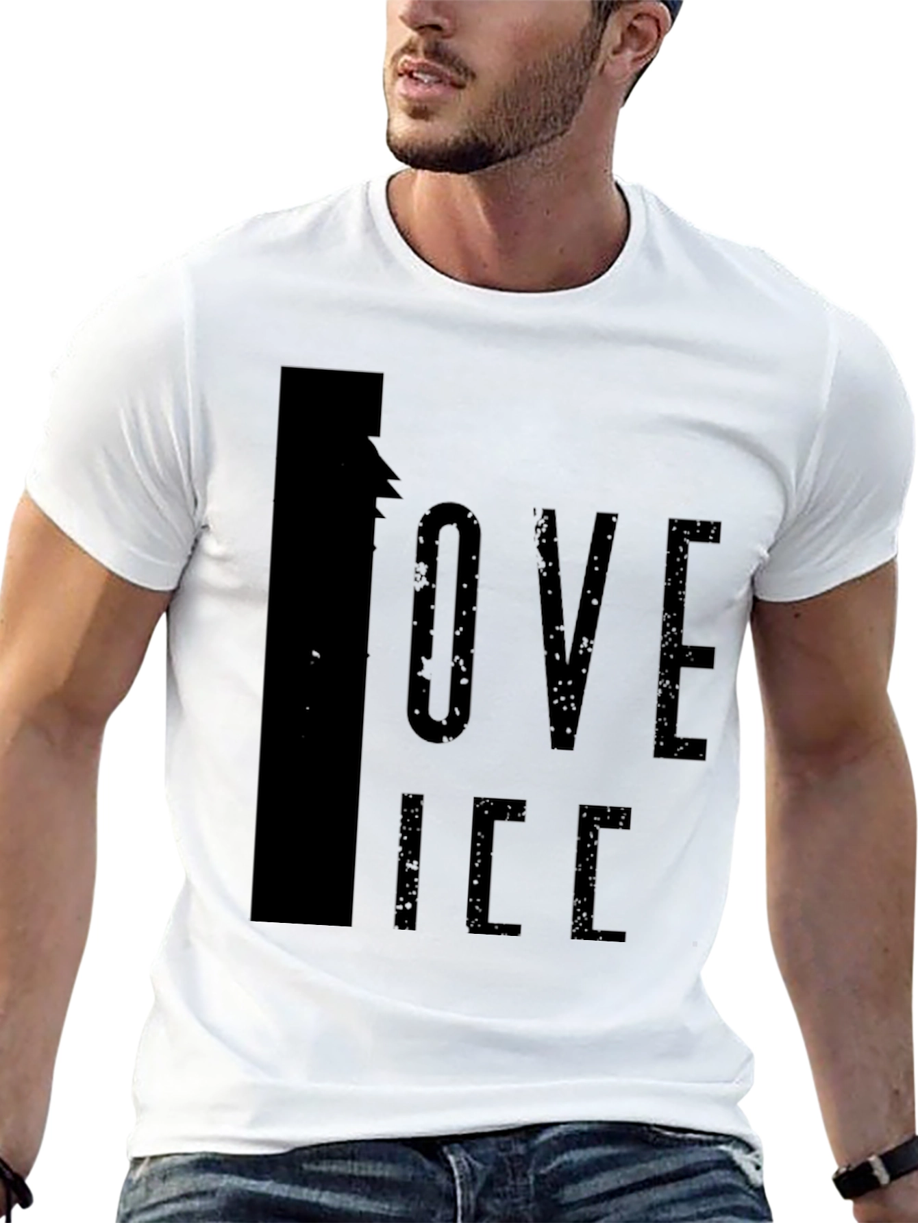 I Love Ice Black Graphic Tee