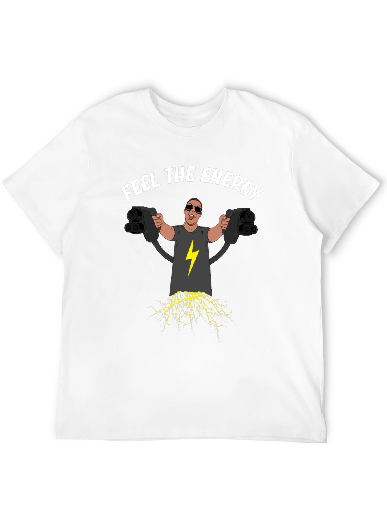 Feel the Energy Electric Car Charging T-Shirt