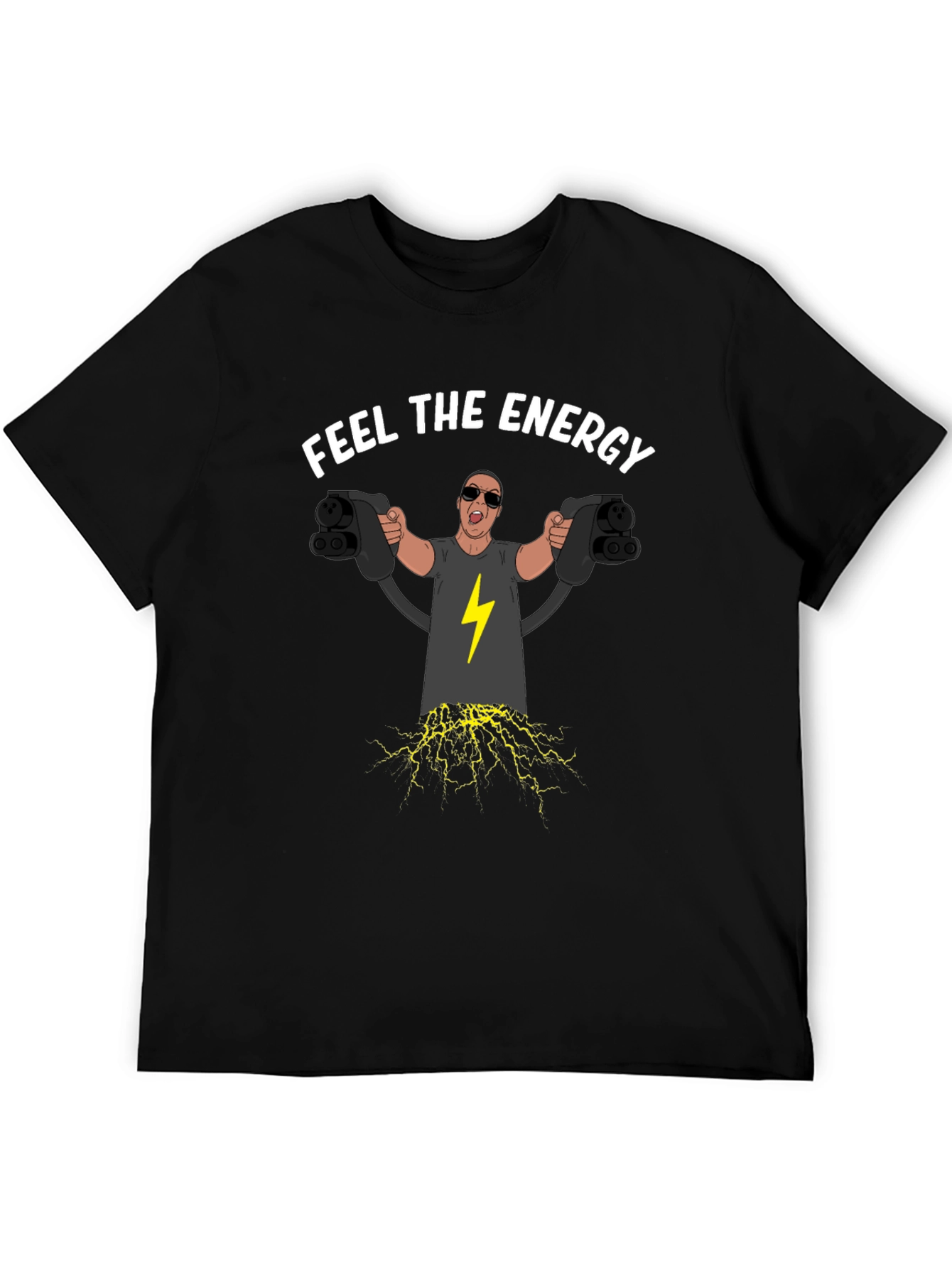 Feel the Energy Electric Car Charging T-Shirt