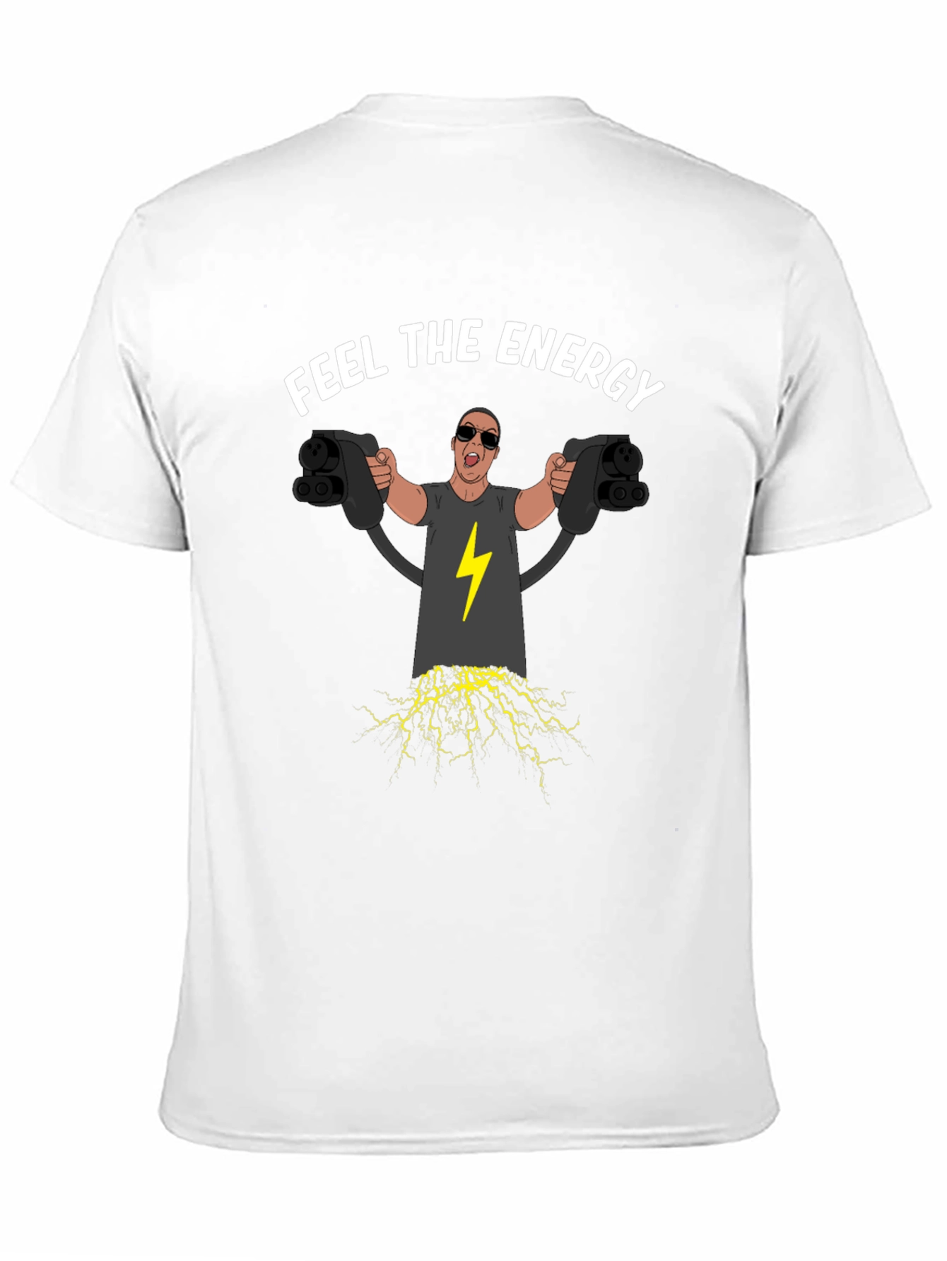 Feel the Energy Electric Car Charging T-Shirt