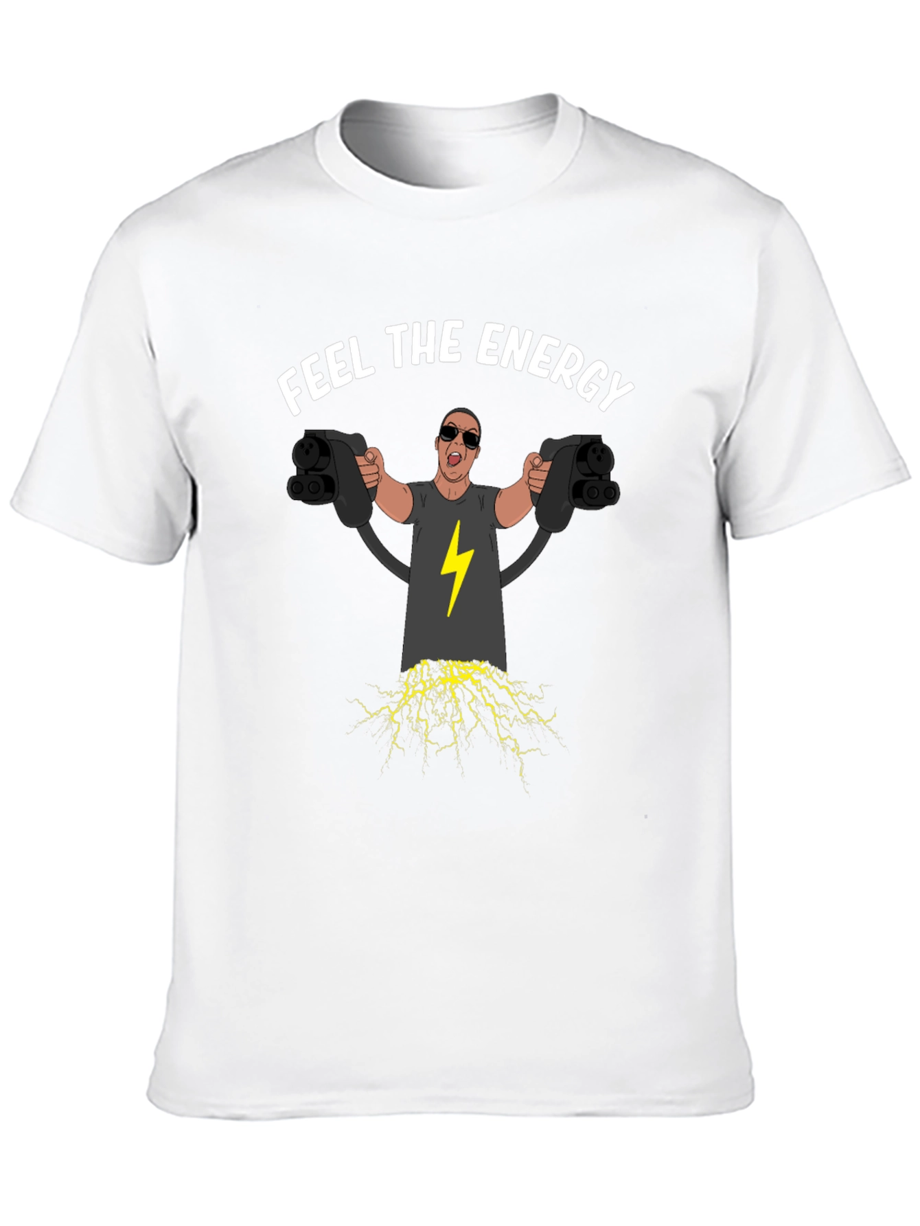 Feel the Energy Electric Car Charging T-Shirt