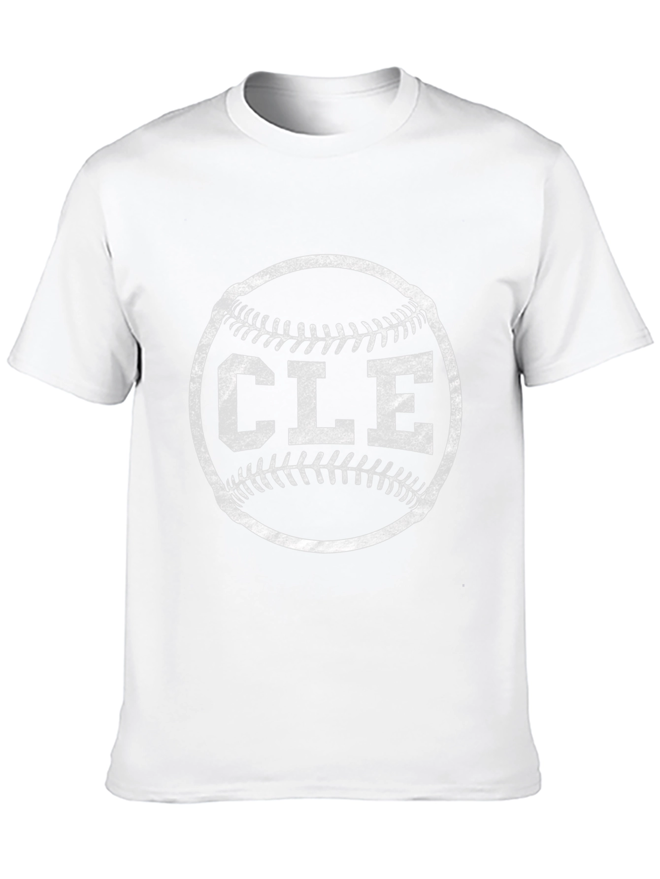 CLE Baseball T-Shirt - Distressed Design