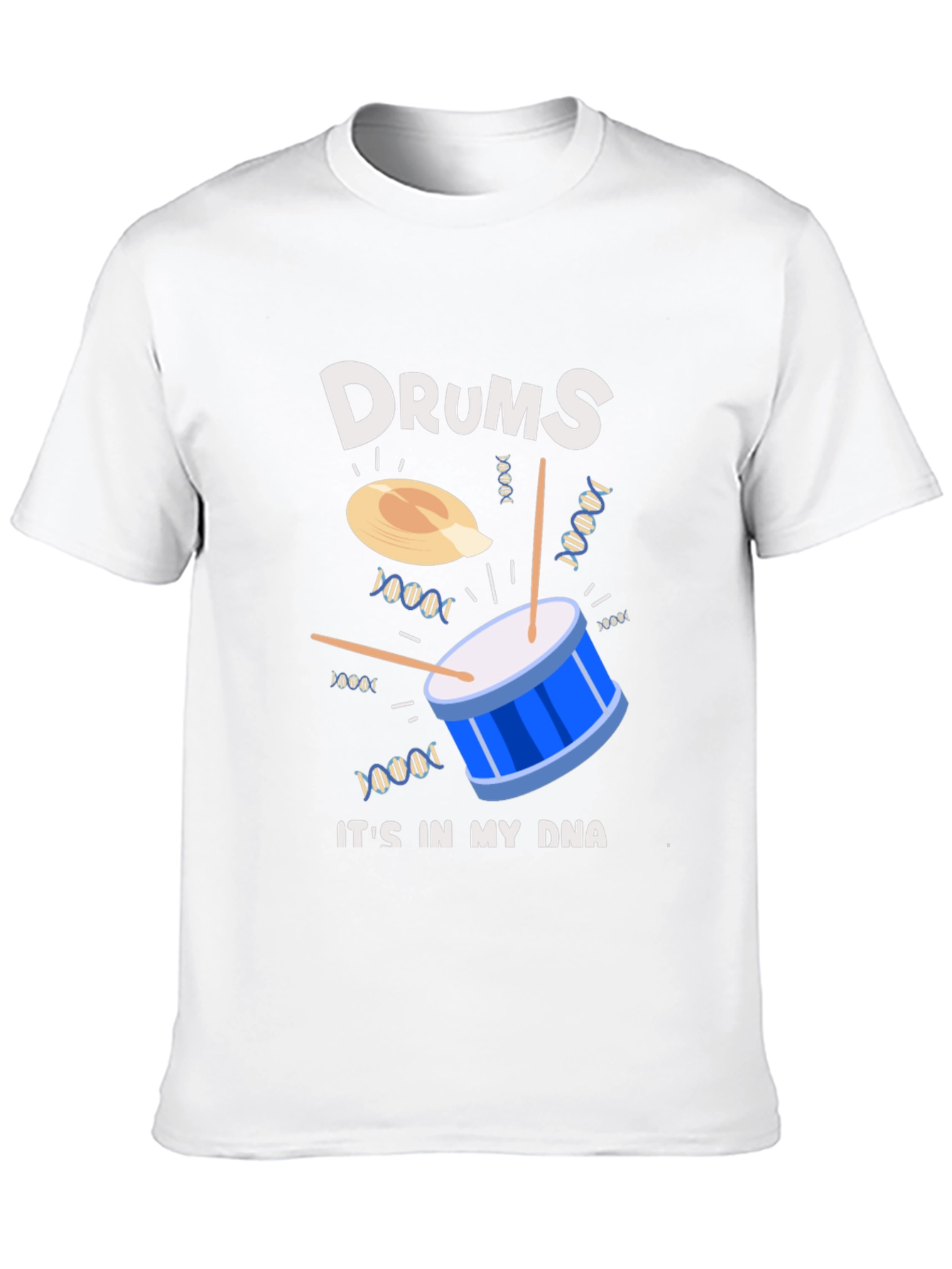 Drums in My DNA Graphic T-Shirt - Black