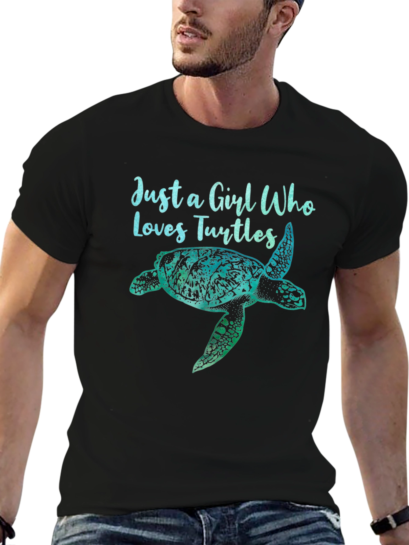 Just a Girl Who Loves Turtles Graphic Tee
