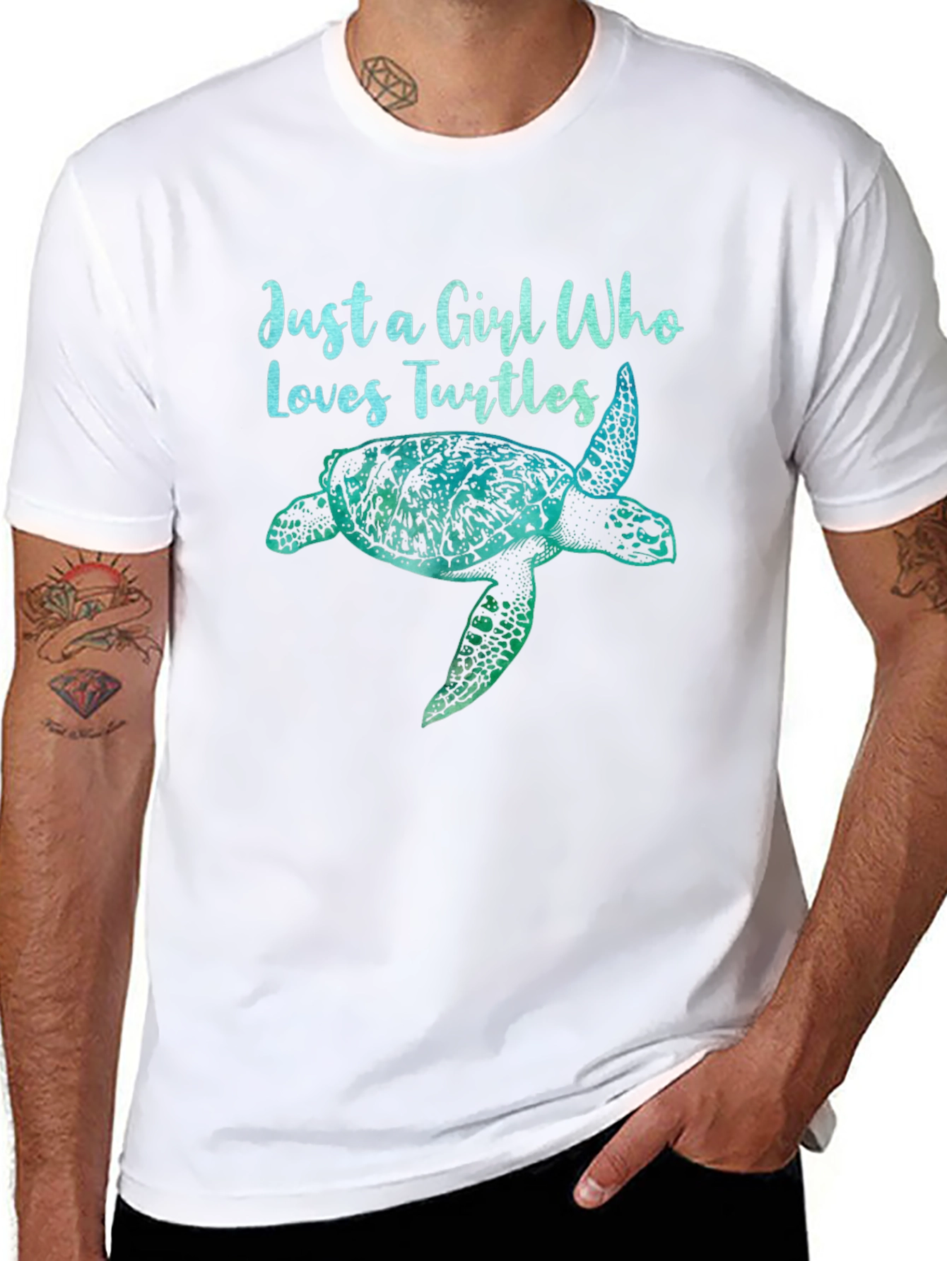 Just a Girl Who Loves Turtles Graphic Tee