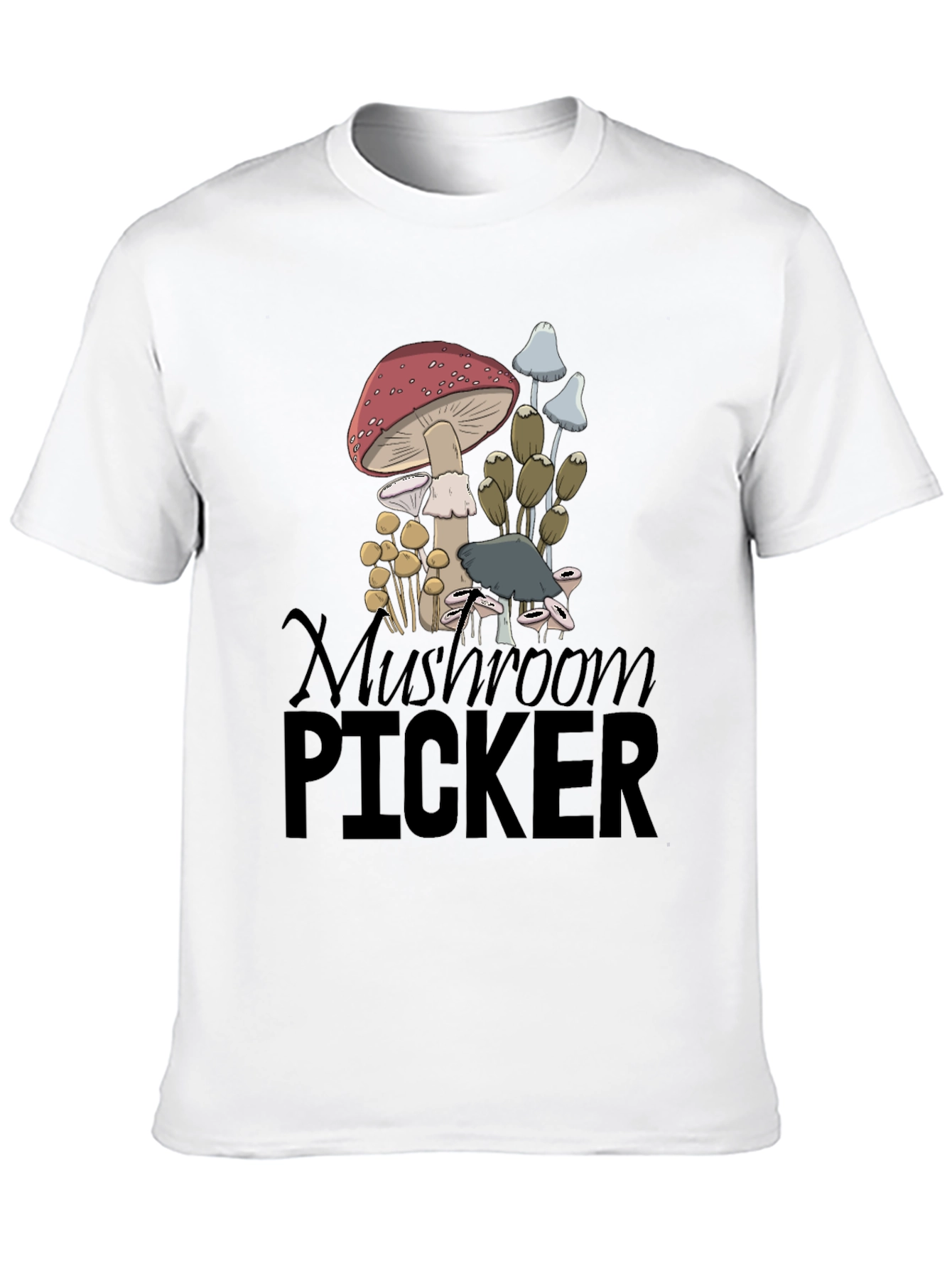 Mushroom Picker Graphic Tee - Nature Lovers T-Shirt