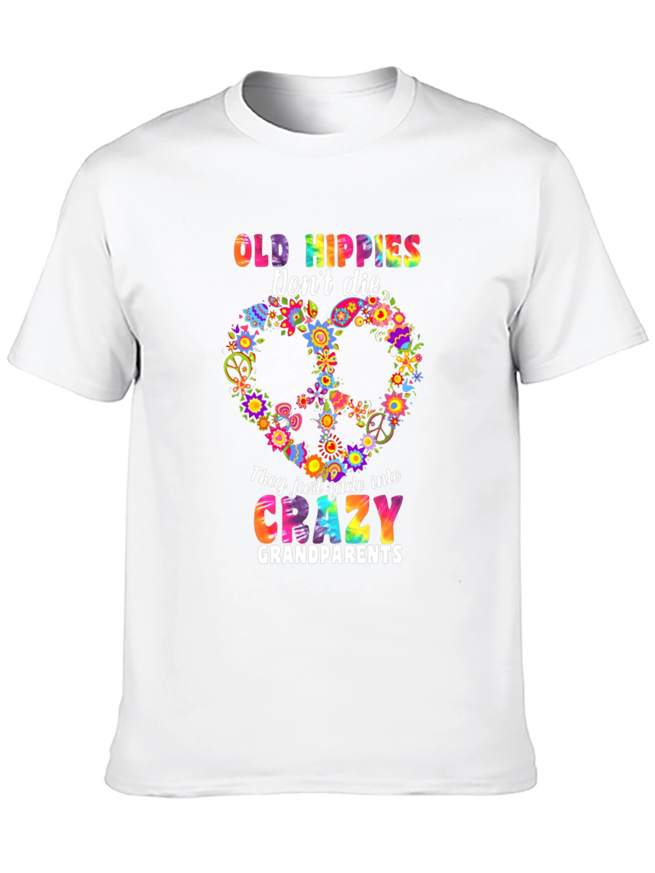 Old Hippies Crazy Grandparents T-Shirt