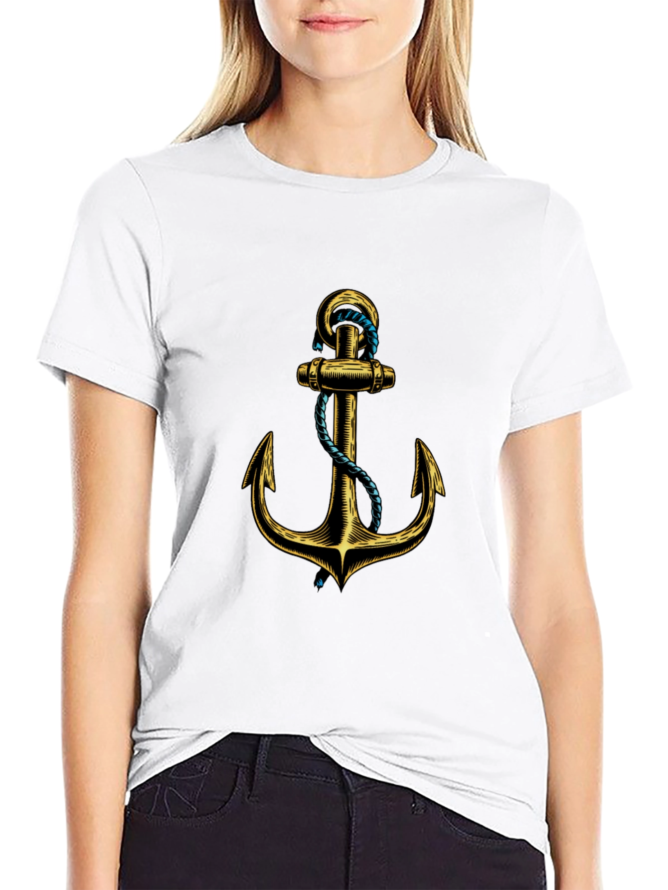 Anchor Graphic Black T-Shirt