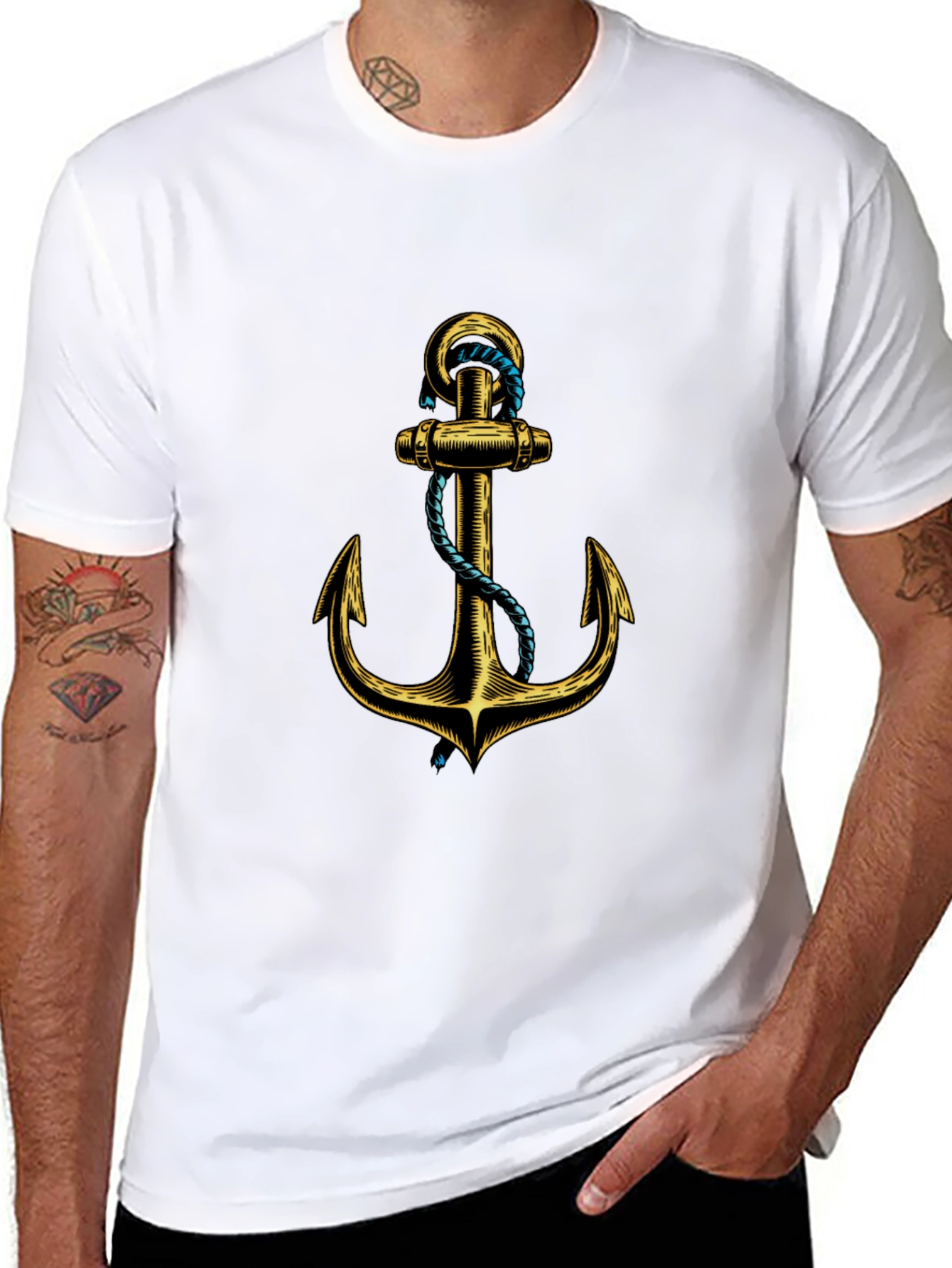 Anchor Graphic Black T-Shirt