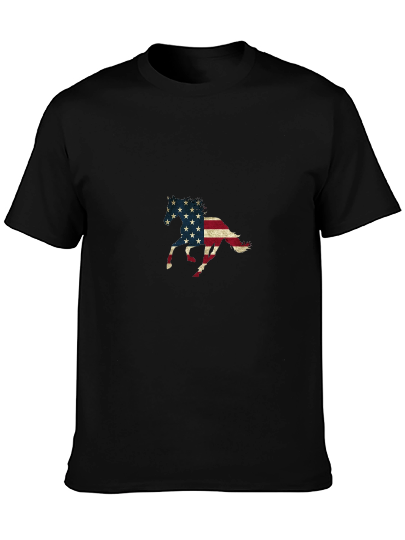 American Flag Horse Graphic Tee