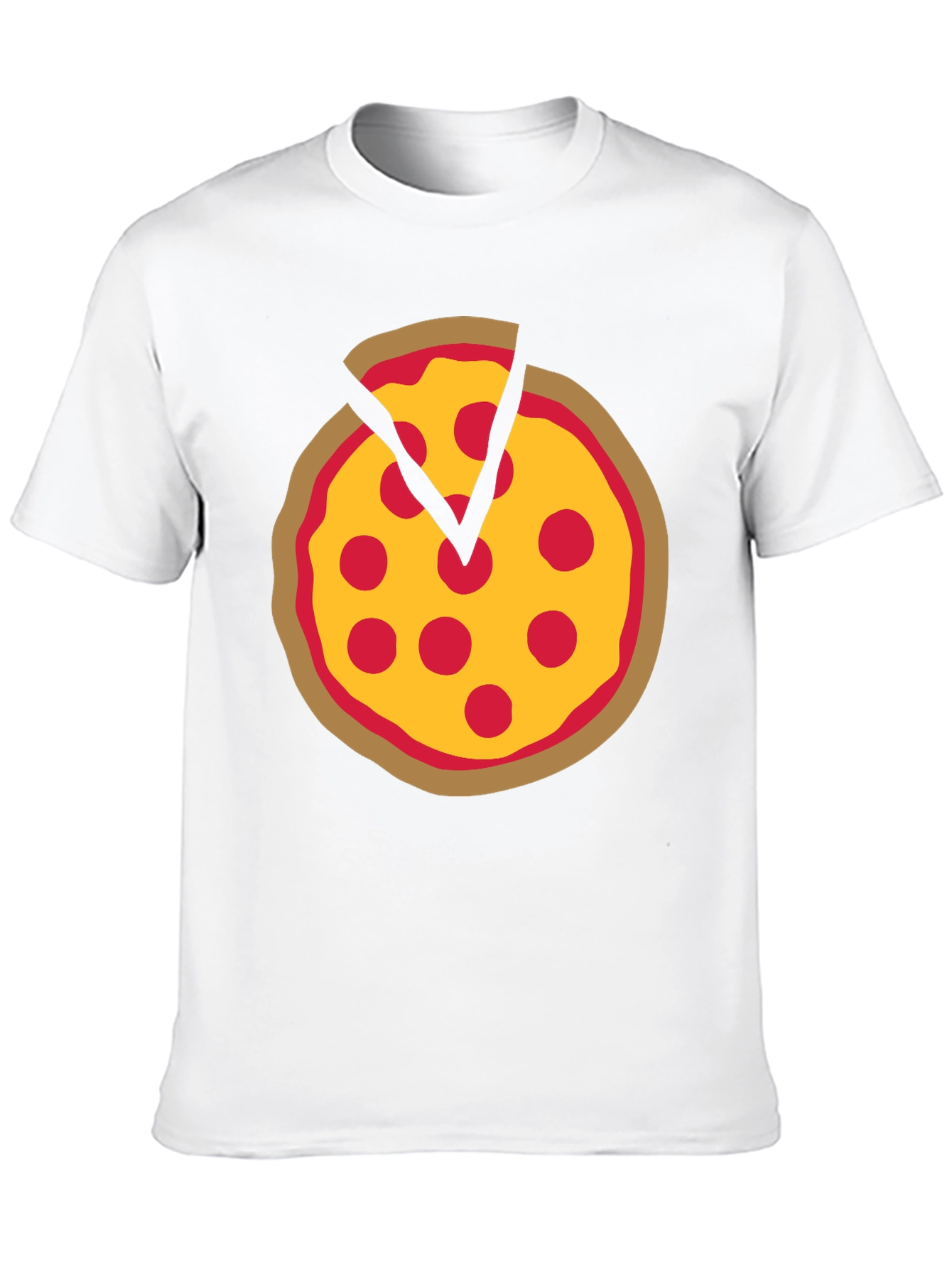 Pizza Graphic Black T-Shirt - Funny Food Tee