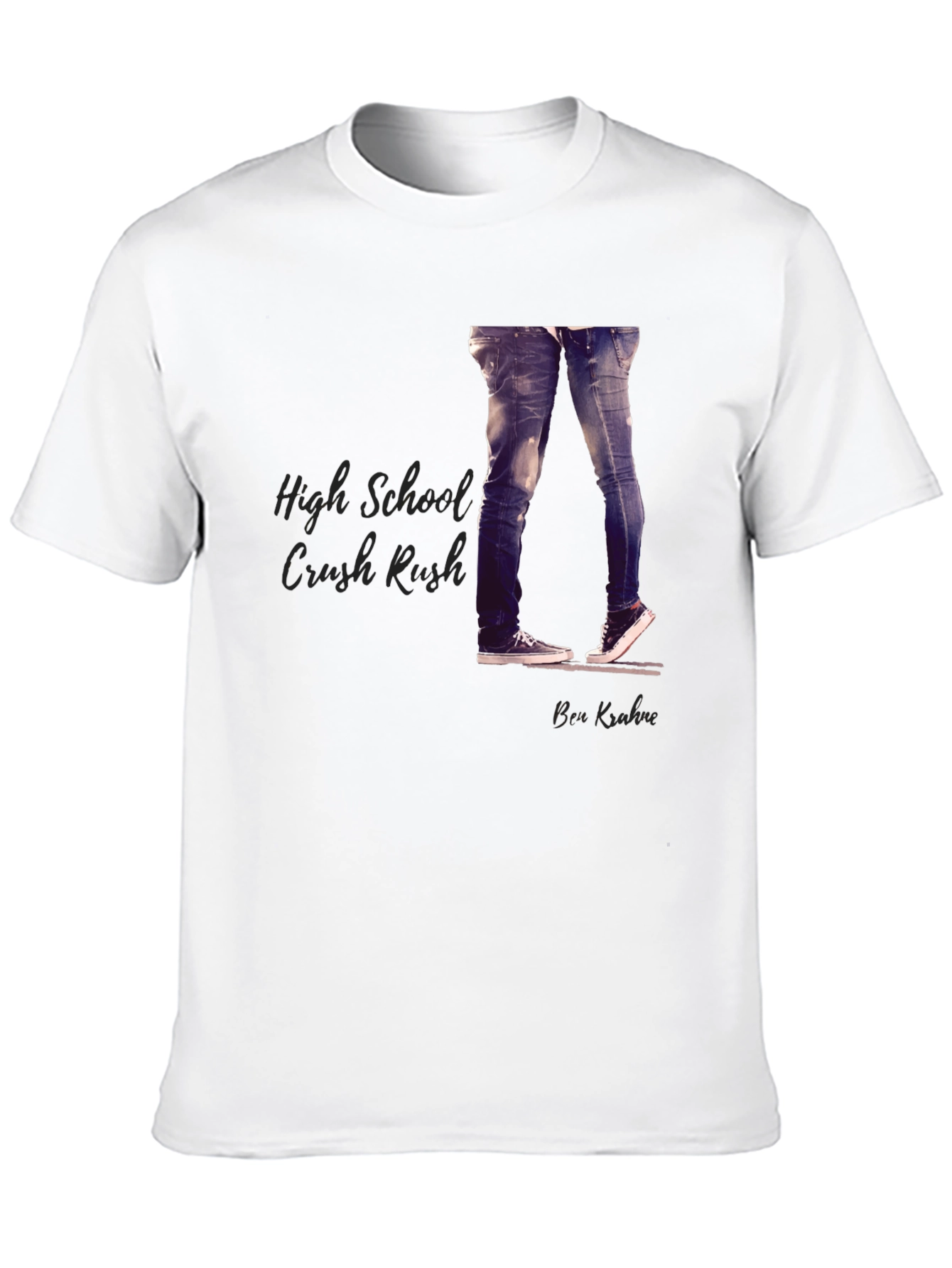High School Crush Rush Black T-Shirt