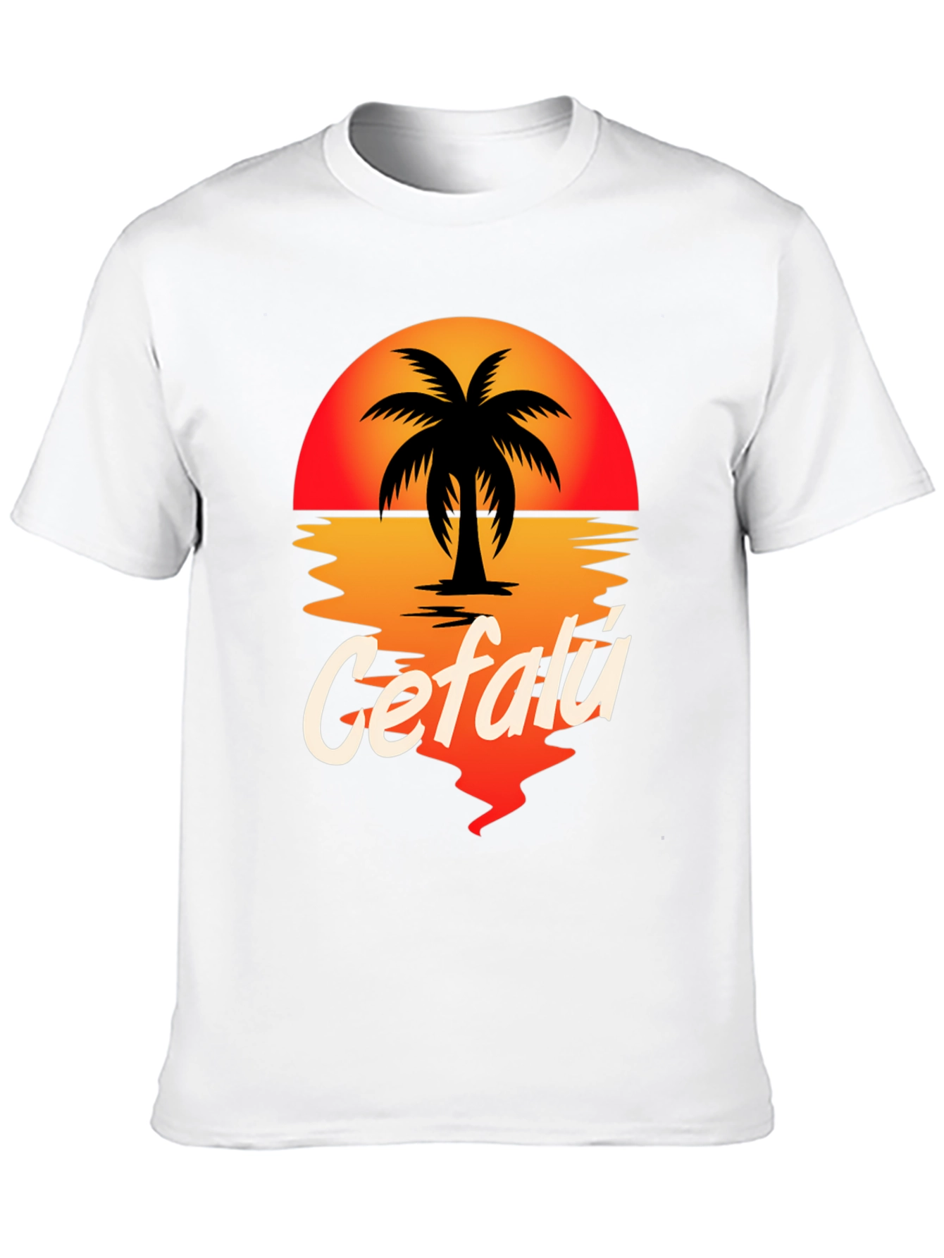 Cefalú Palm Sunset T-Shirt
