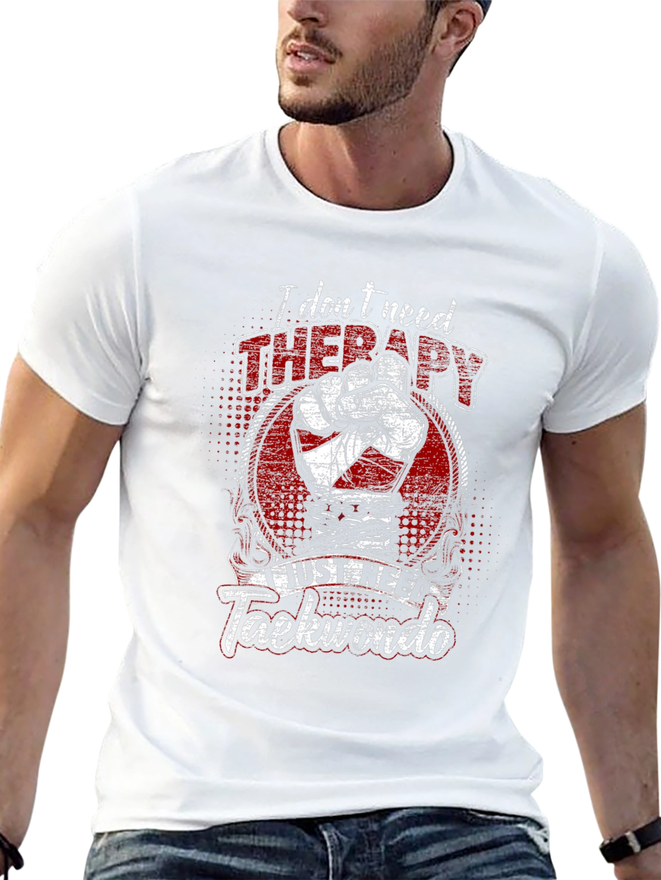 Taekwondo Therapy Graphic T-Shirt - Martial Arts Apparel