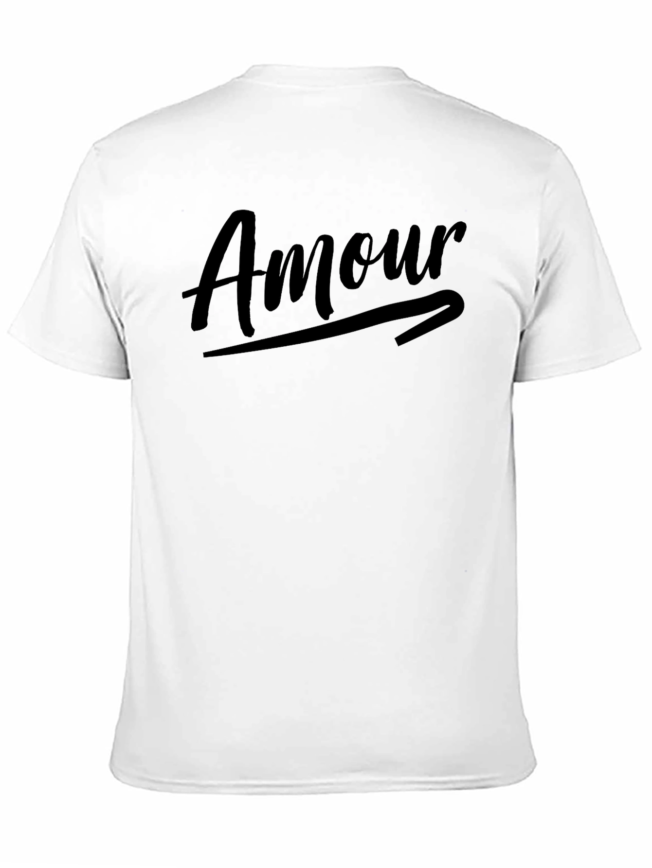 Amour Graphic Tee - Stylish Black Casual T-Shirt