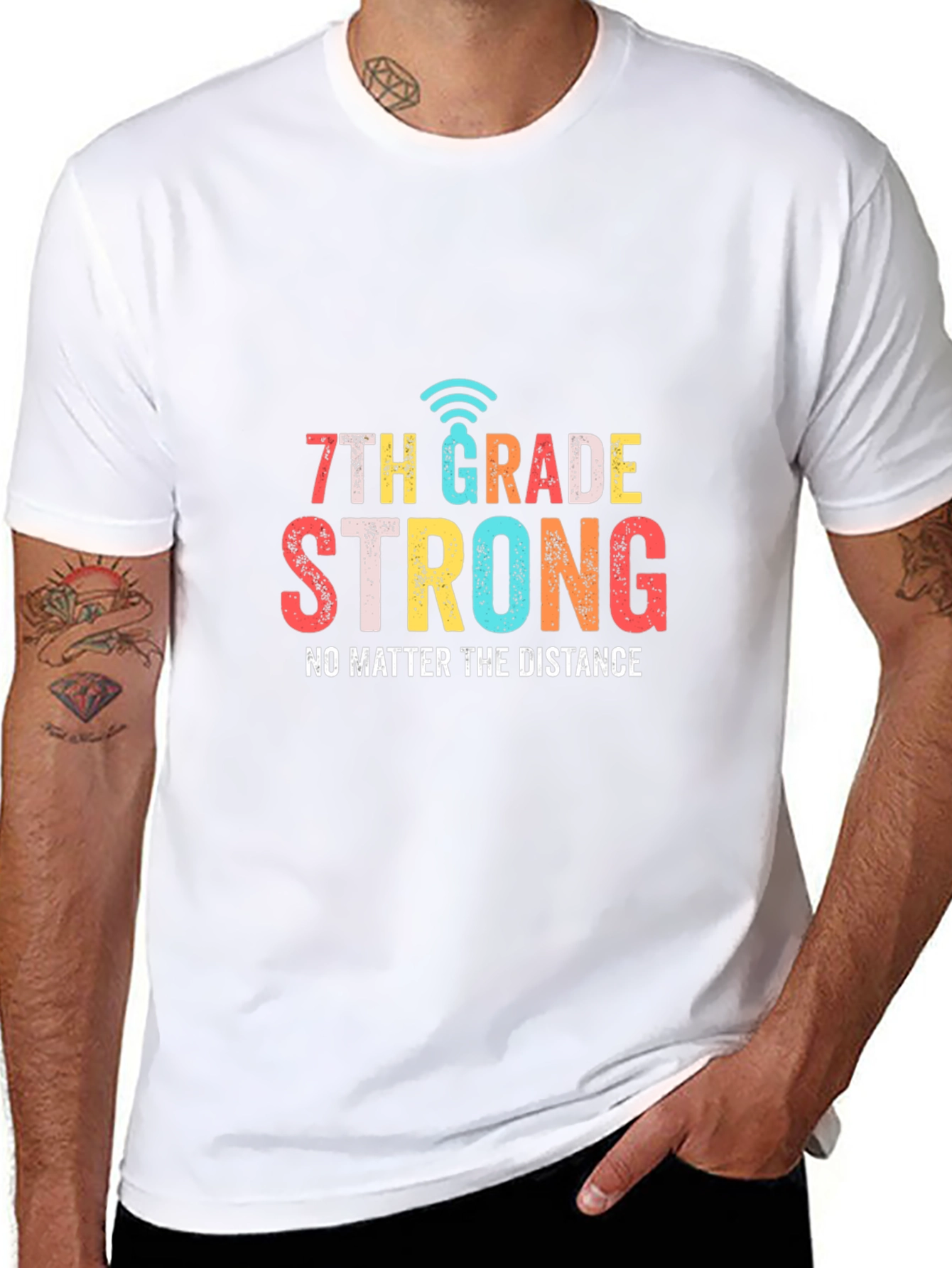 7th Grade Strong T-Shirt - Distance Learning Tee