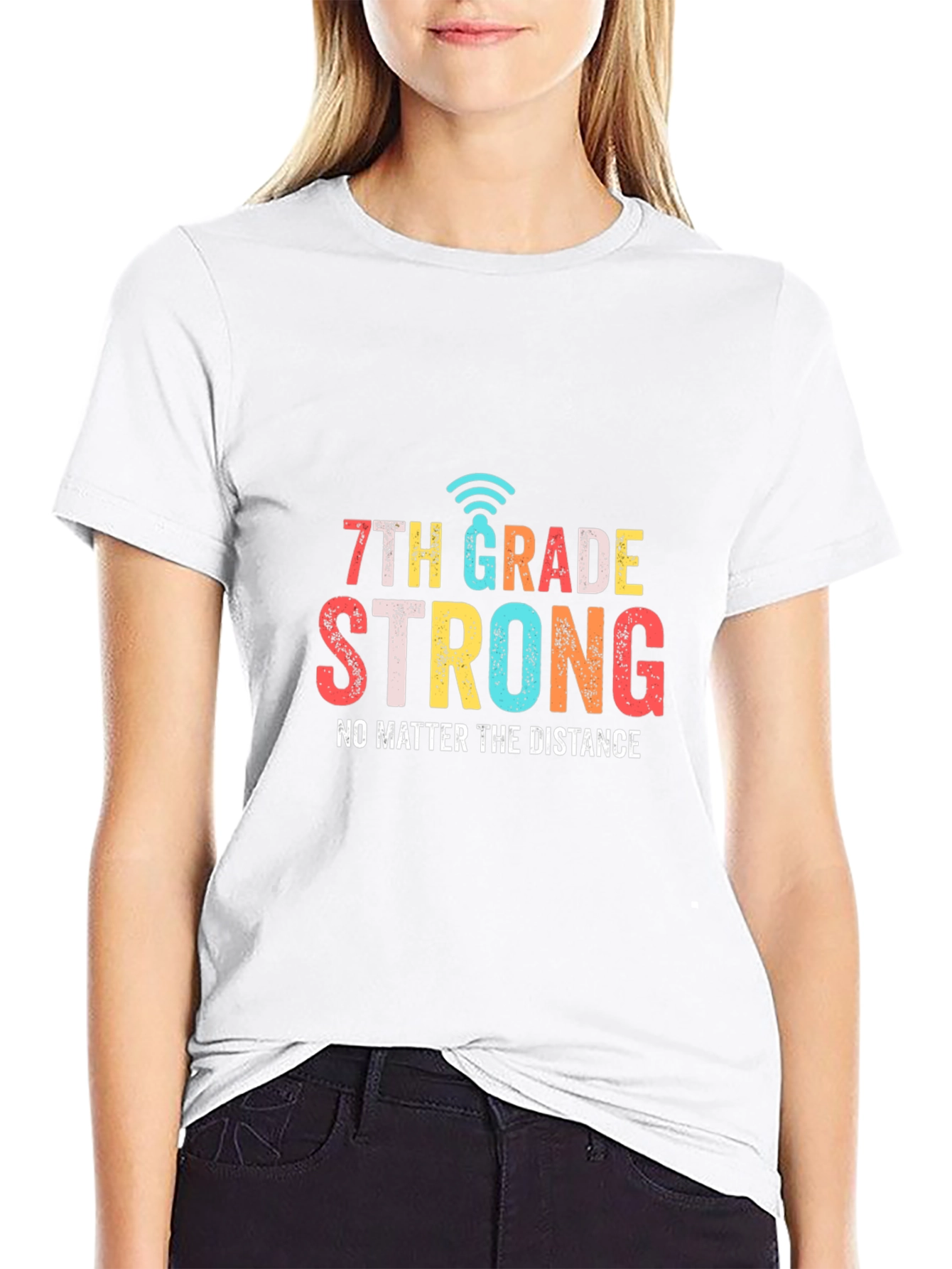 7th Grade Strong T-Shirt - Distance Learning Tee