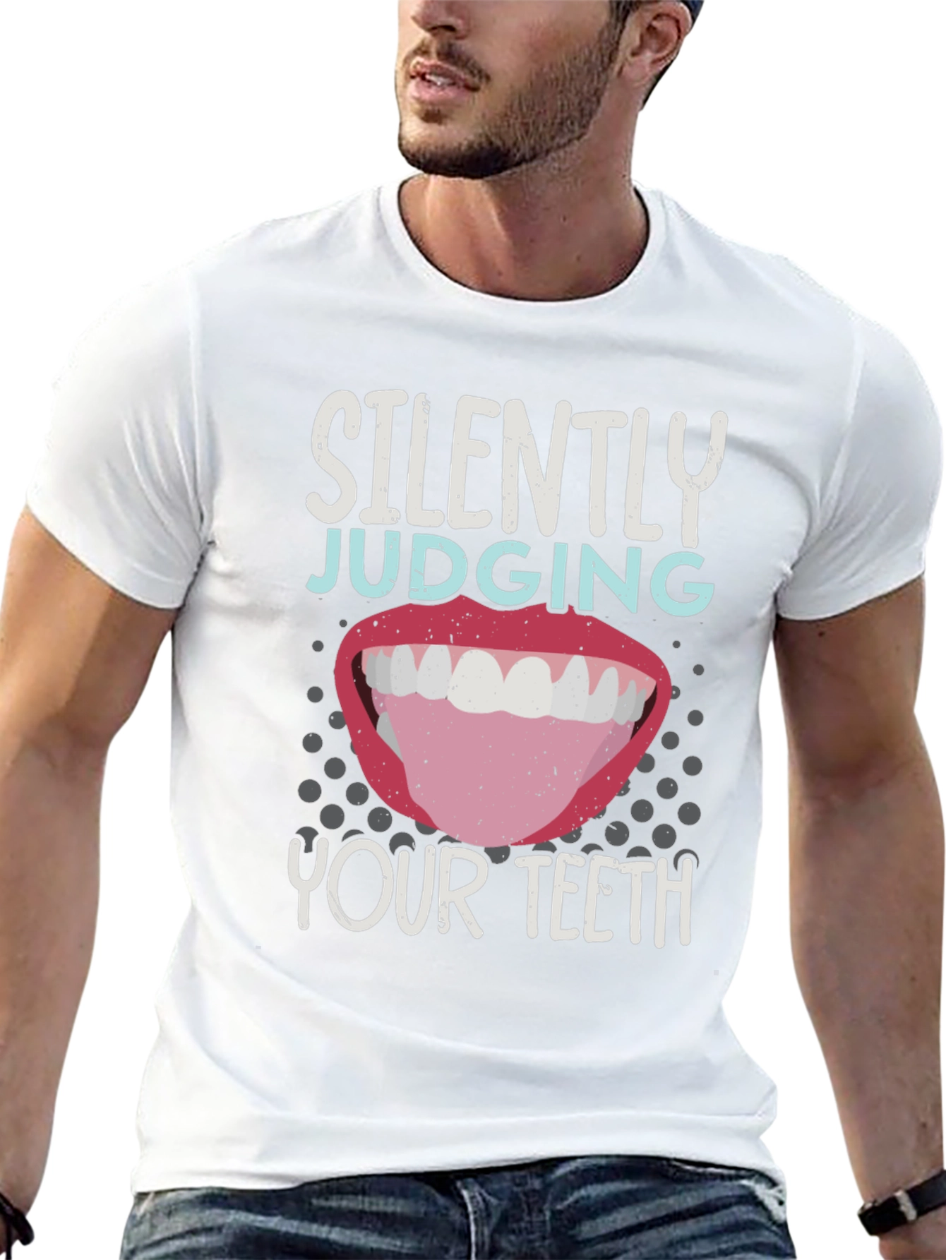 Silently Judging Your Teeth Funny Dentist T-Shirt