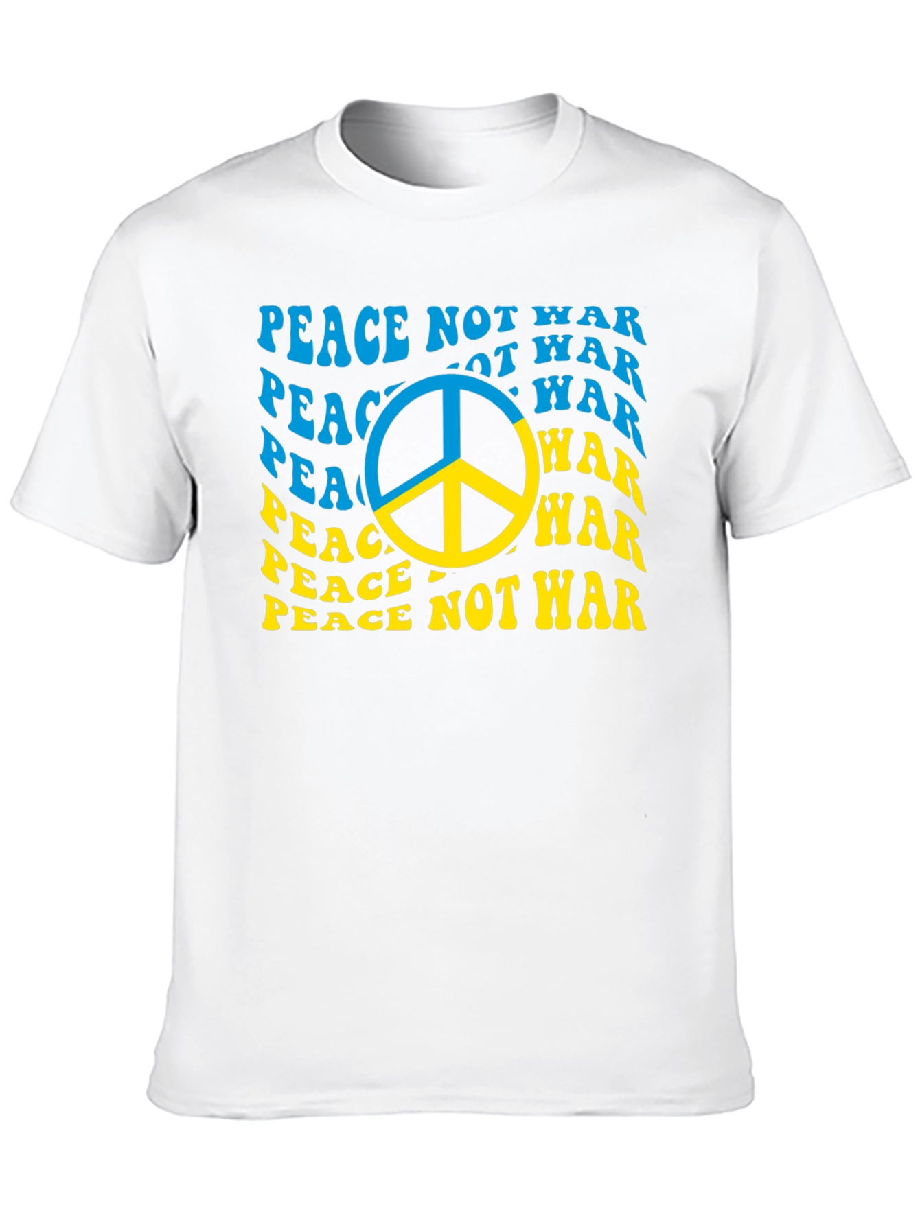 Peace Not War Ukraine Flag T-Shirt
