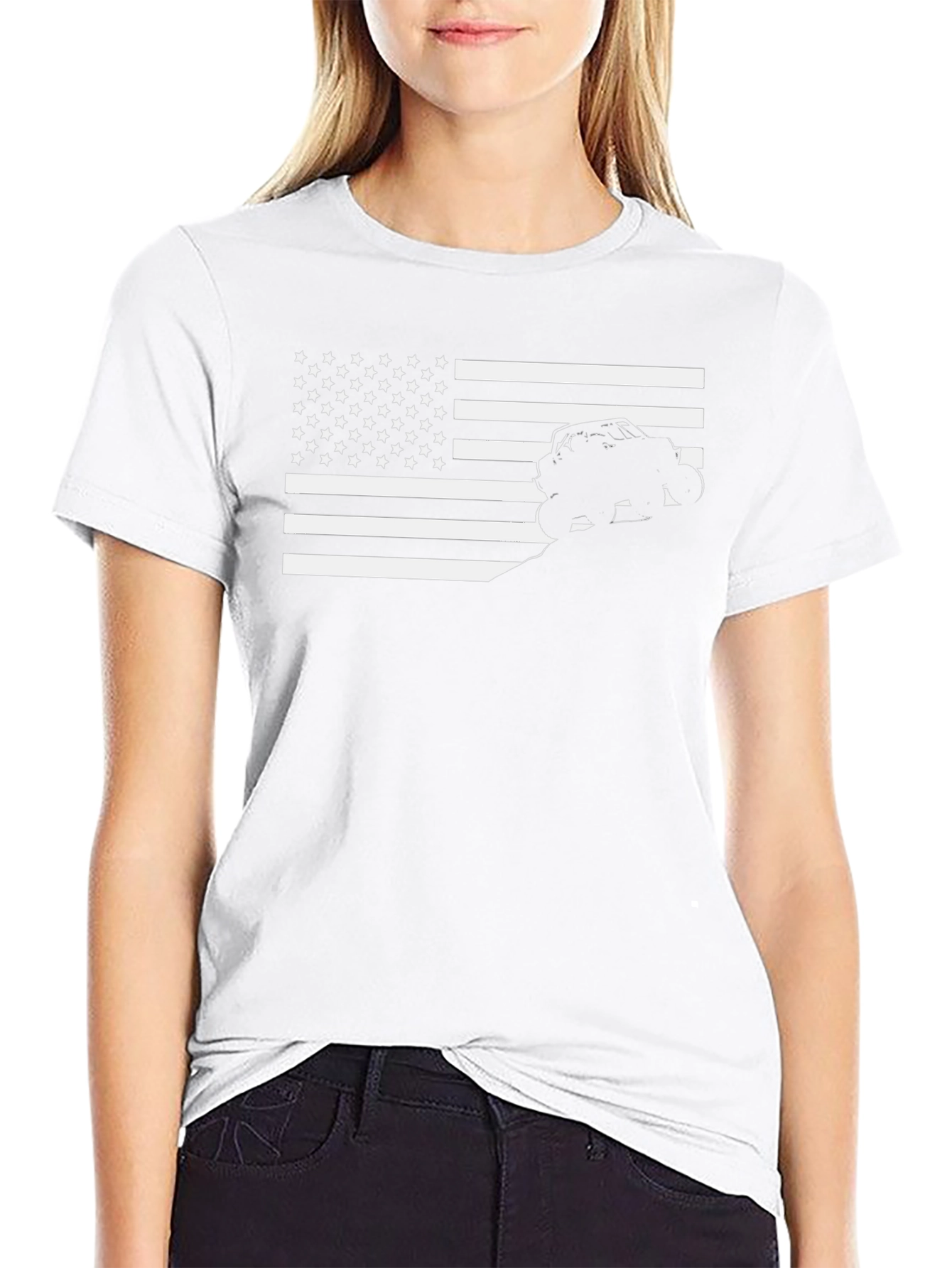 American Flag UTV T-Shirt - Off-Road Adventure