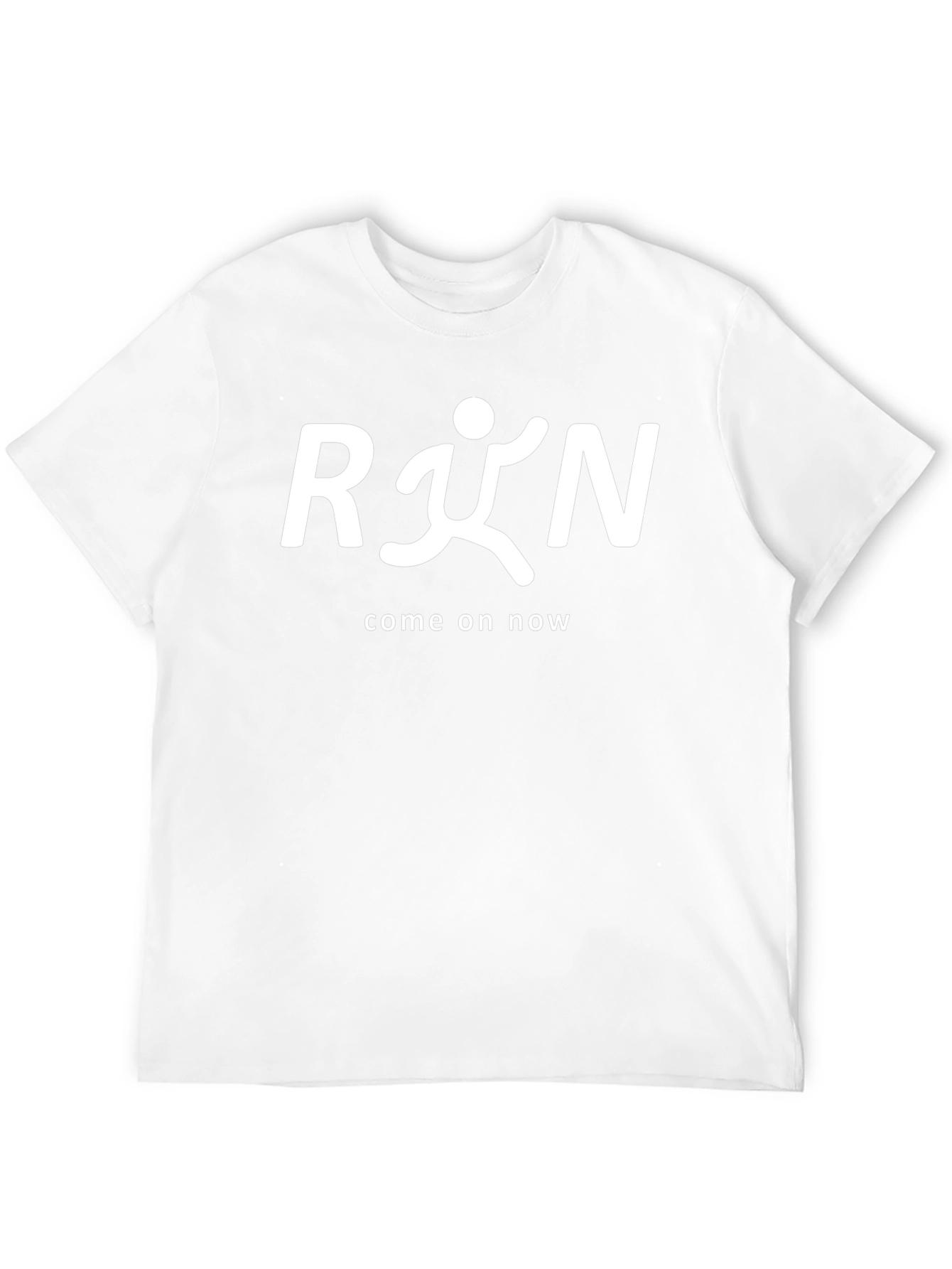 Run Come On Now Black T-Shirt