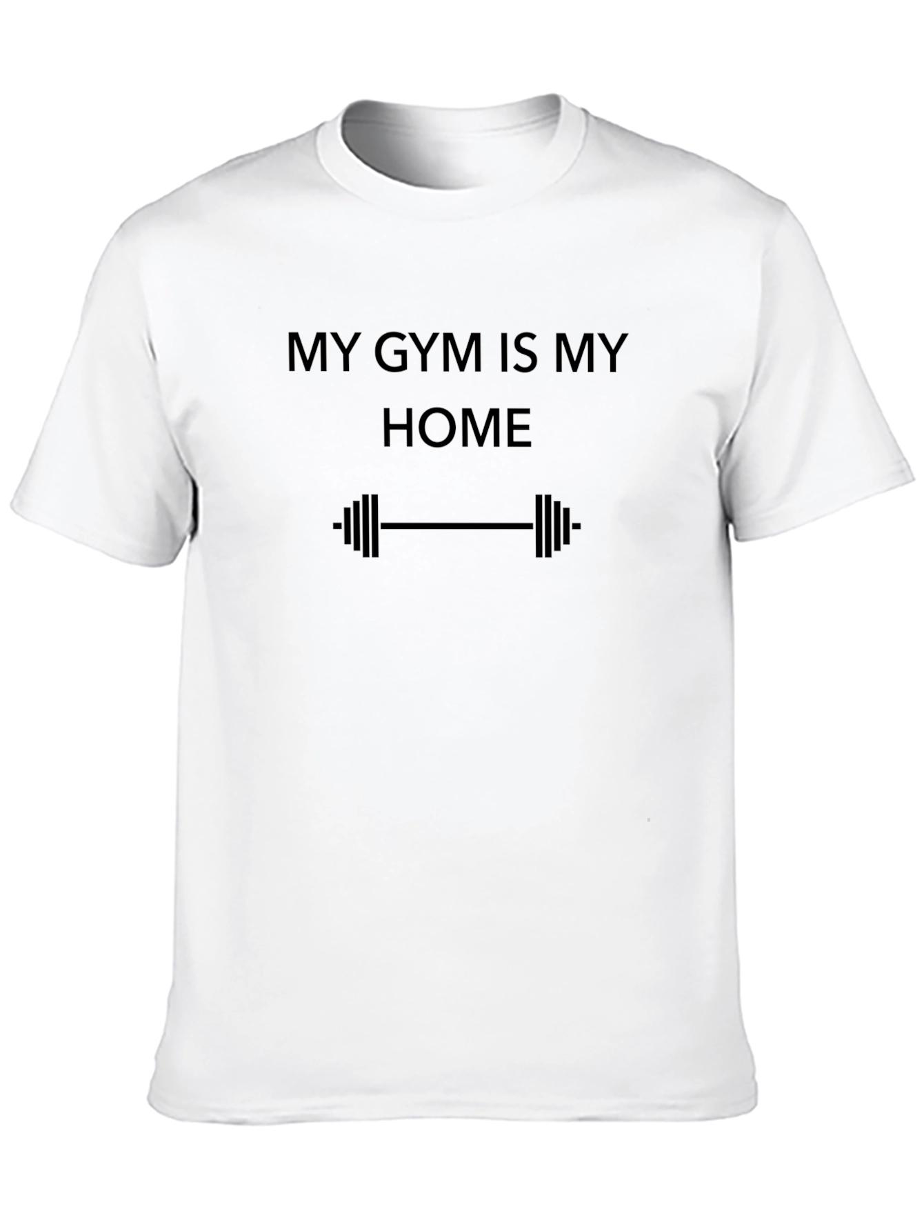 Gym Is Home Black T-Shirt - Workout Apparel