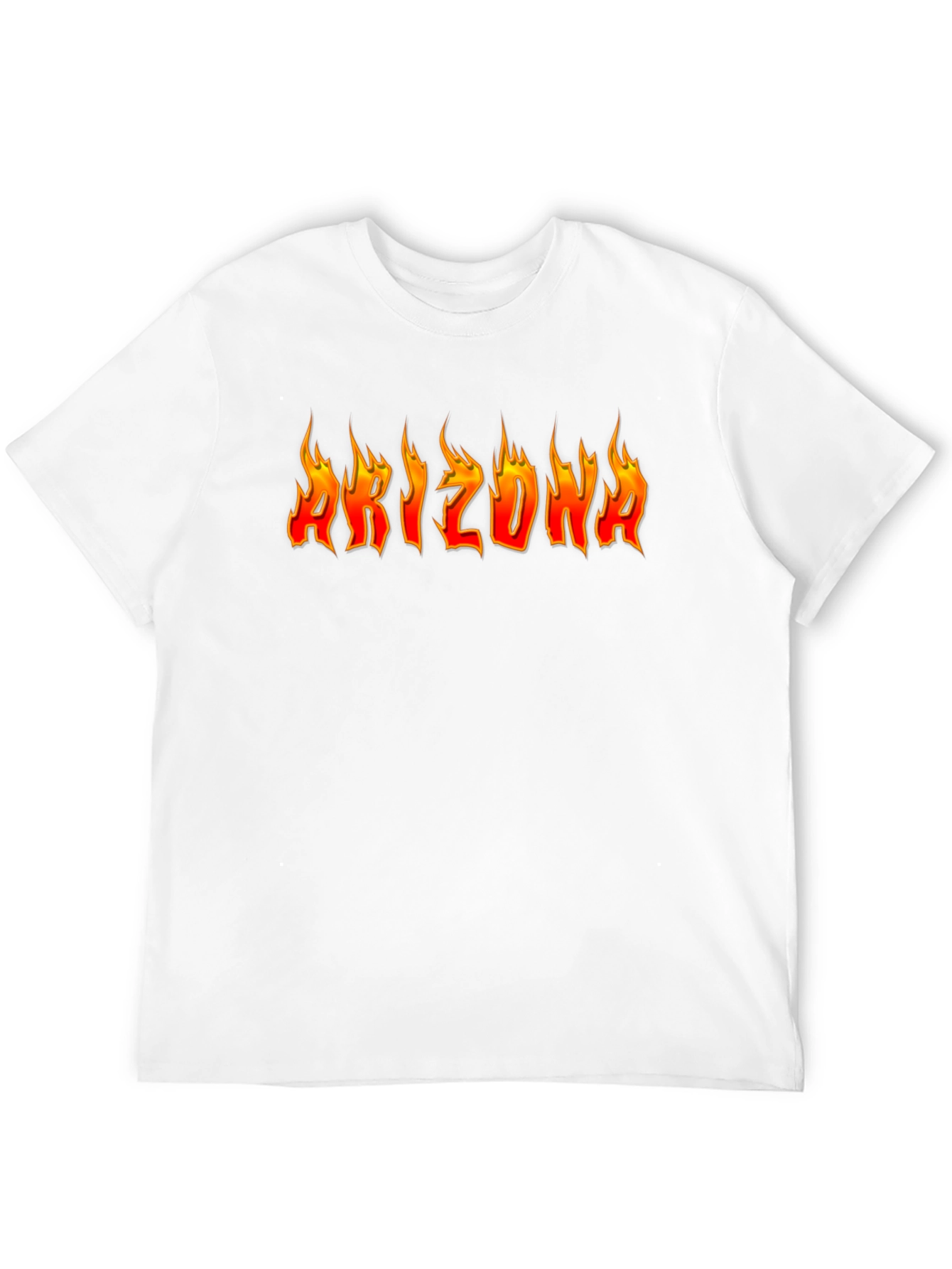 Fiery Arizona Graphic Tee - Black Cotton Blend