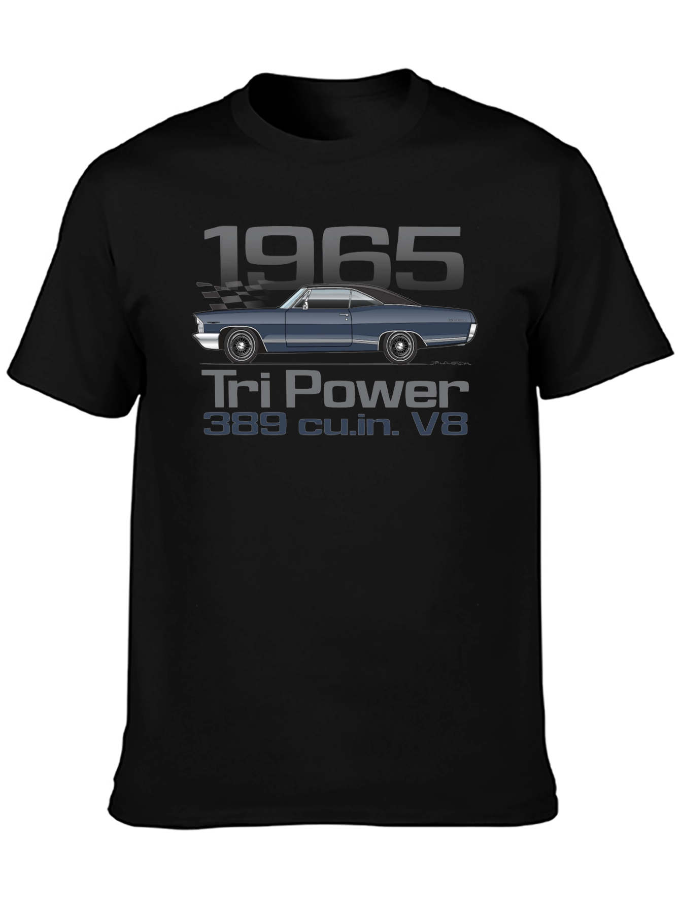 1965 Tri Power V8 Car T-Shirt