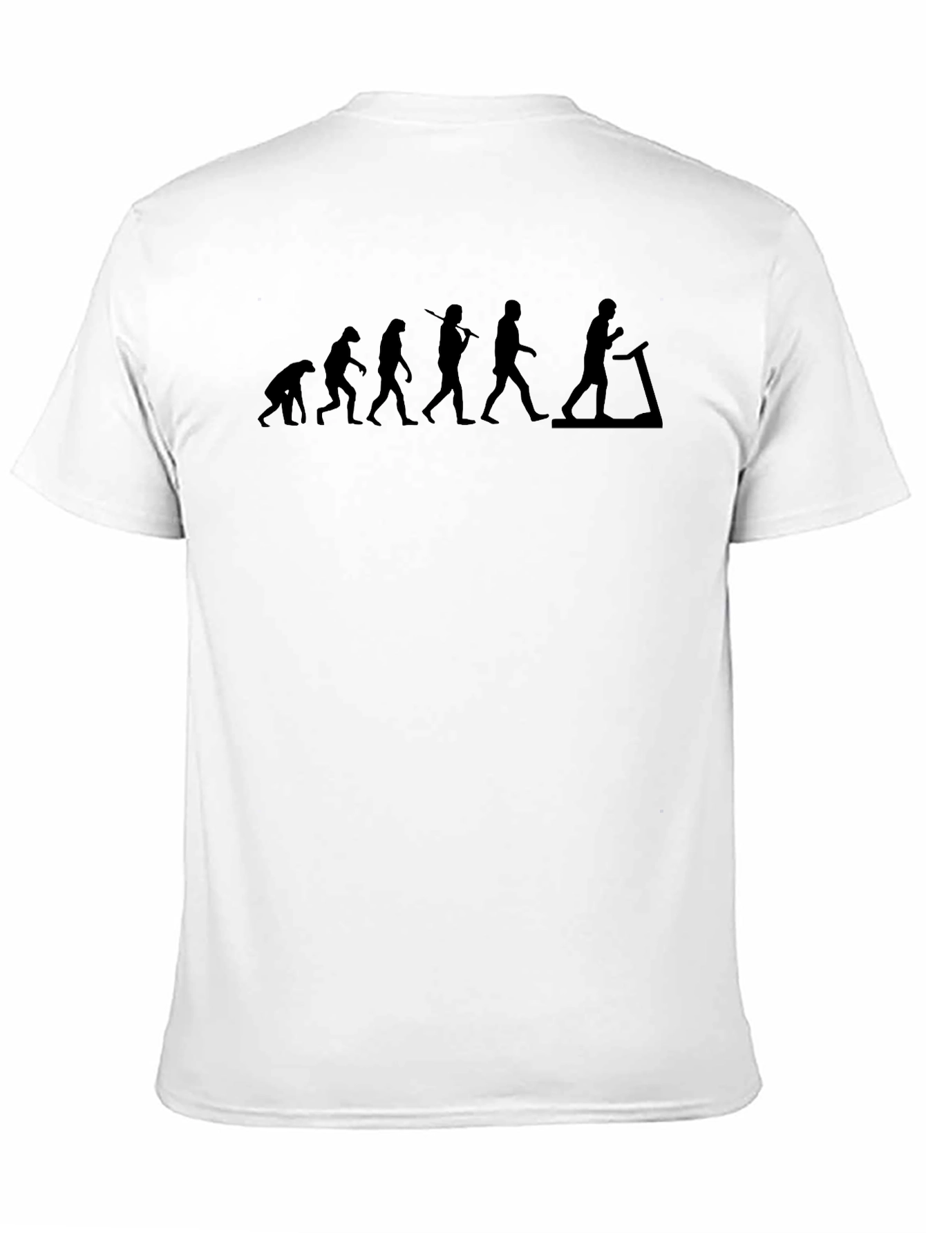 Evolution Treadmill T-Shirt - Humorous Fitness Tee