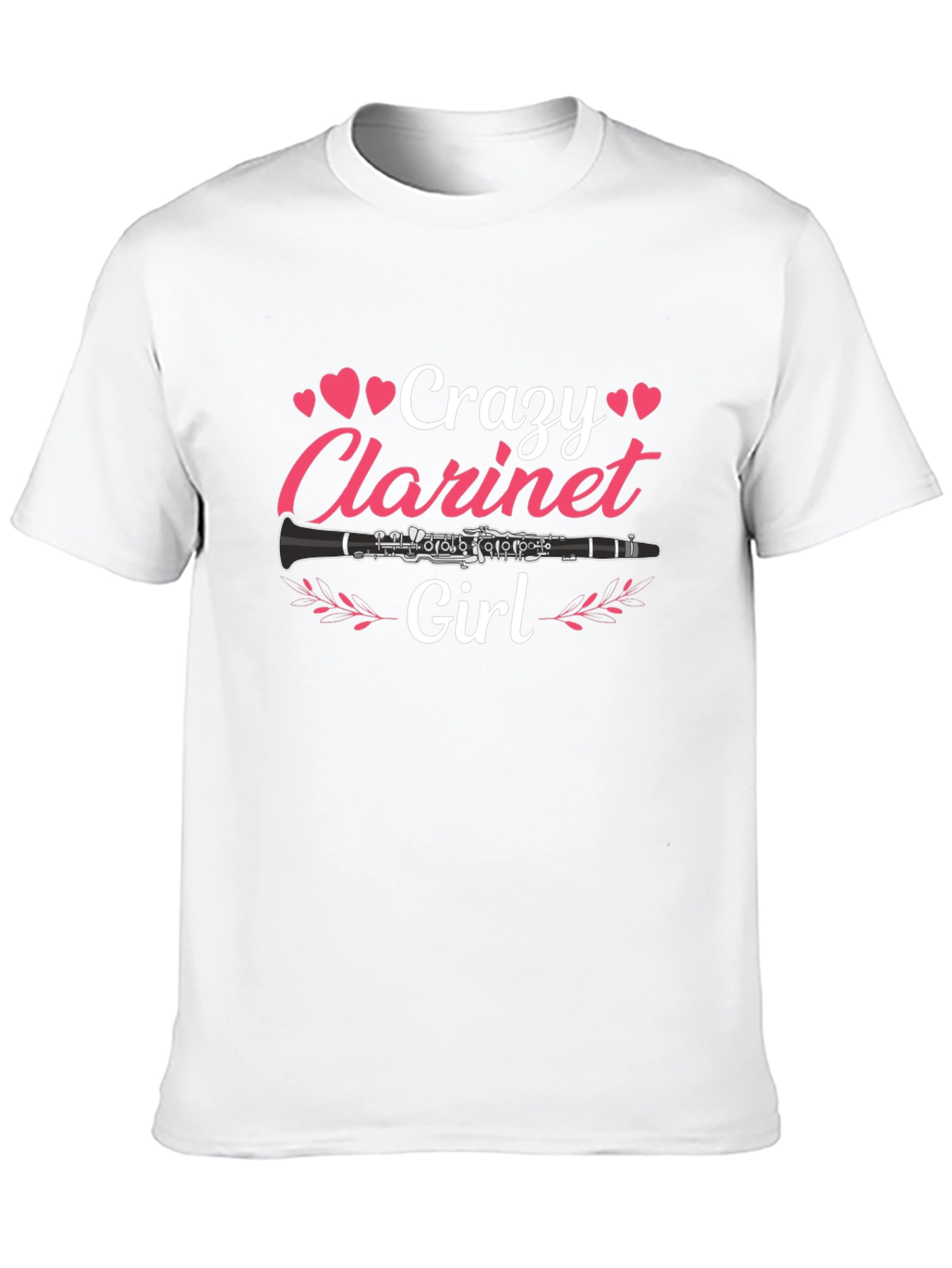 Crazy Clarinet Girl Graphic T-Shirt
