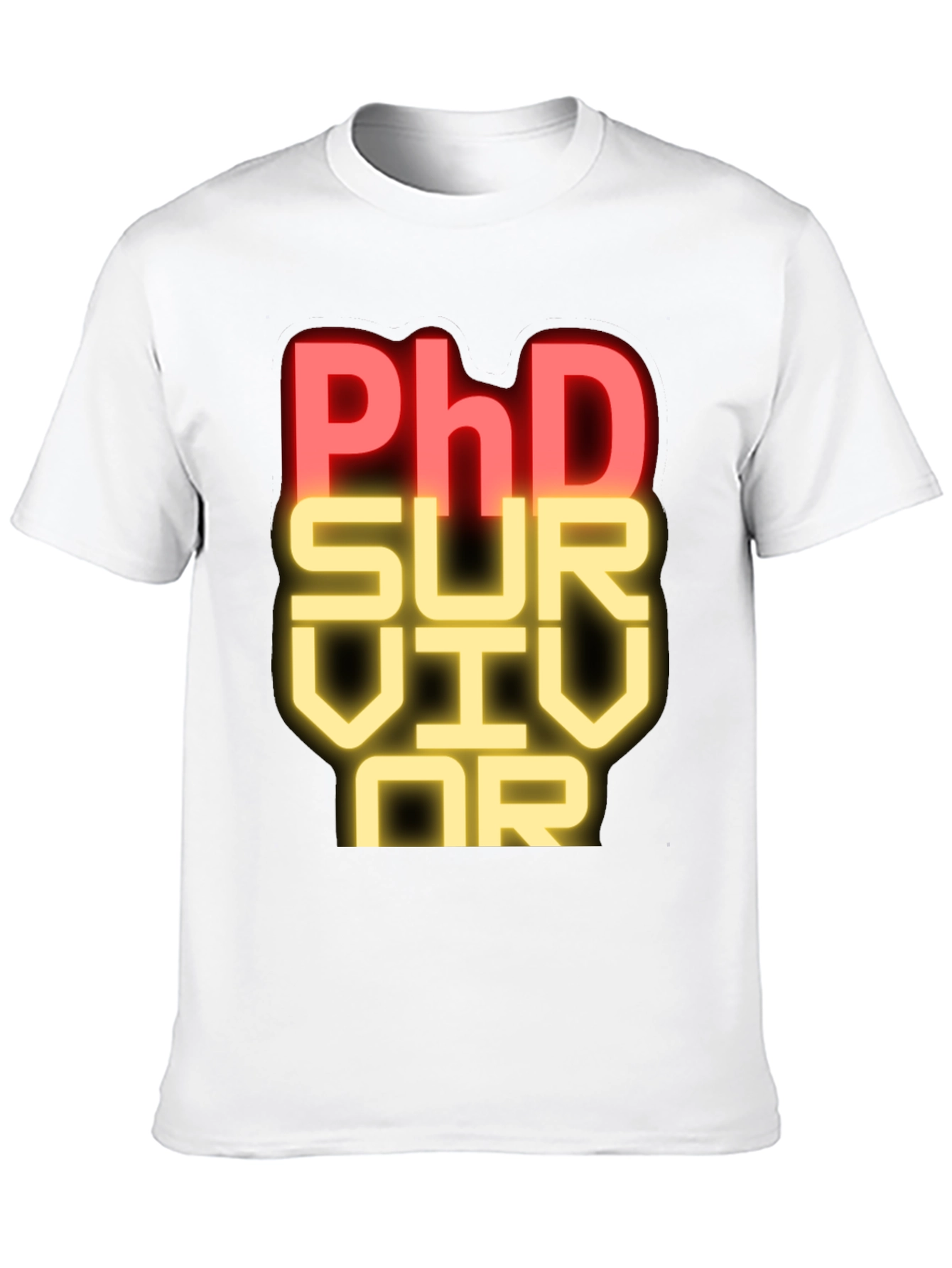 PhD Survivor T-Shirt - Funny Academic Graduation Tee