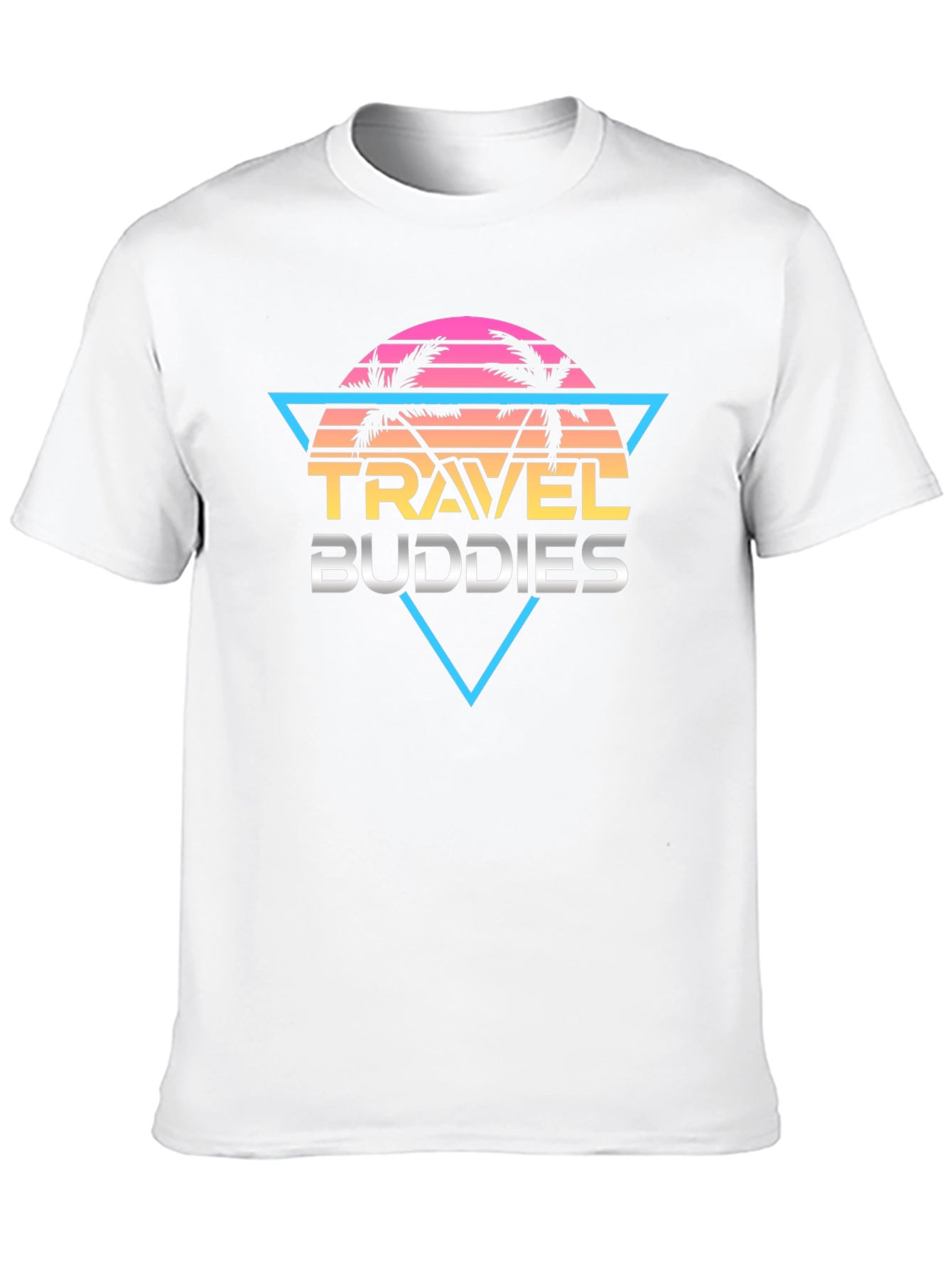 Travel Buddies Retro Graphic Tee - Black