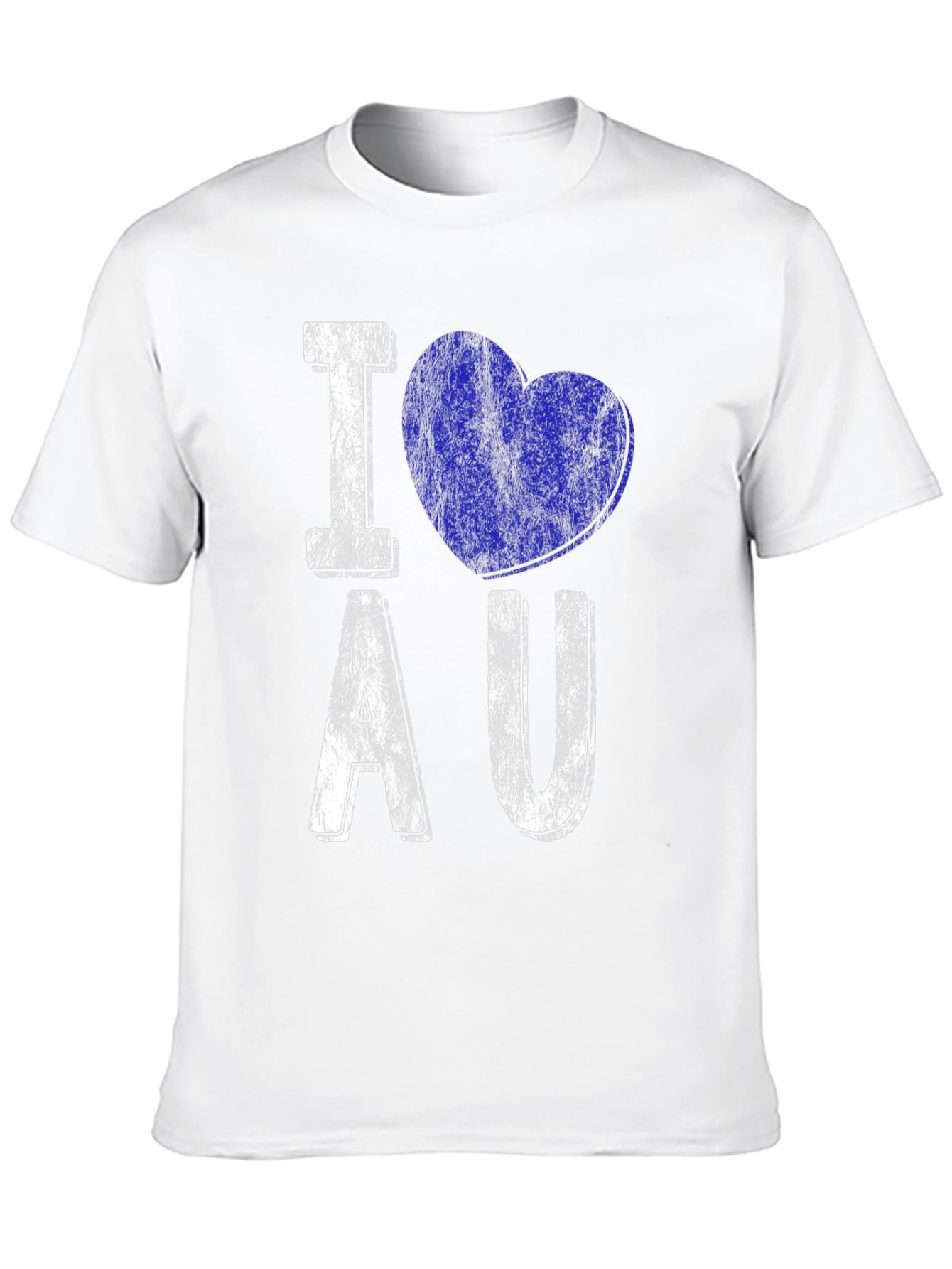 I Love AU T-Shirt - Distressed Design