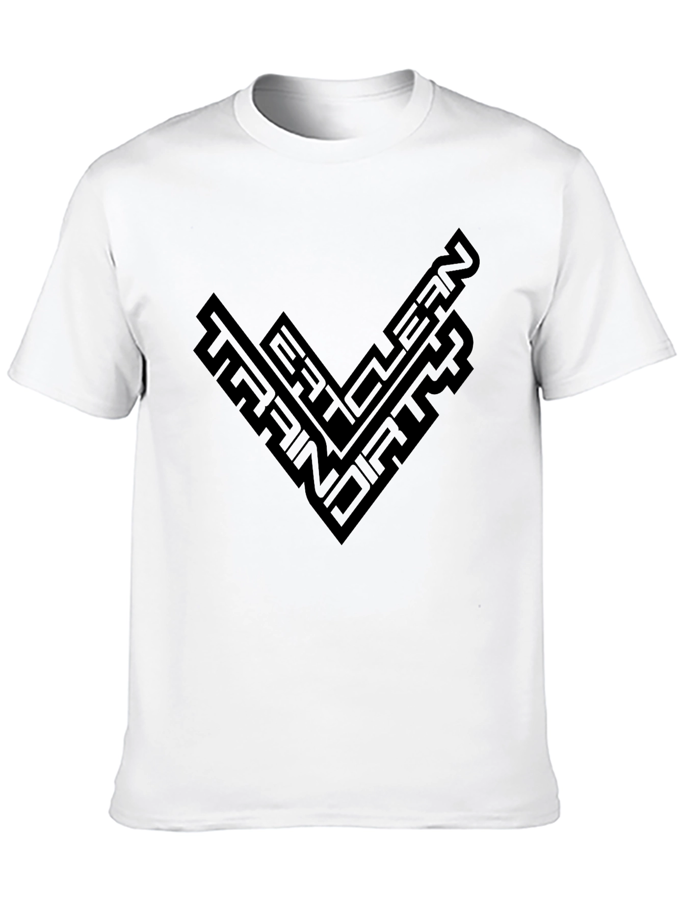 Eat Clean Train Dirty Black Graphic Tee