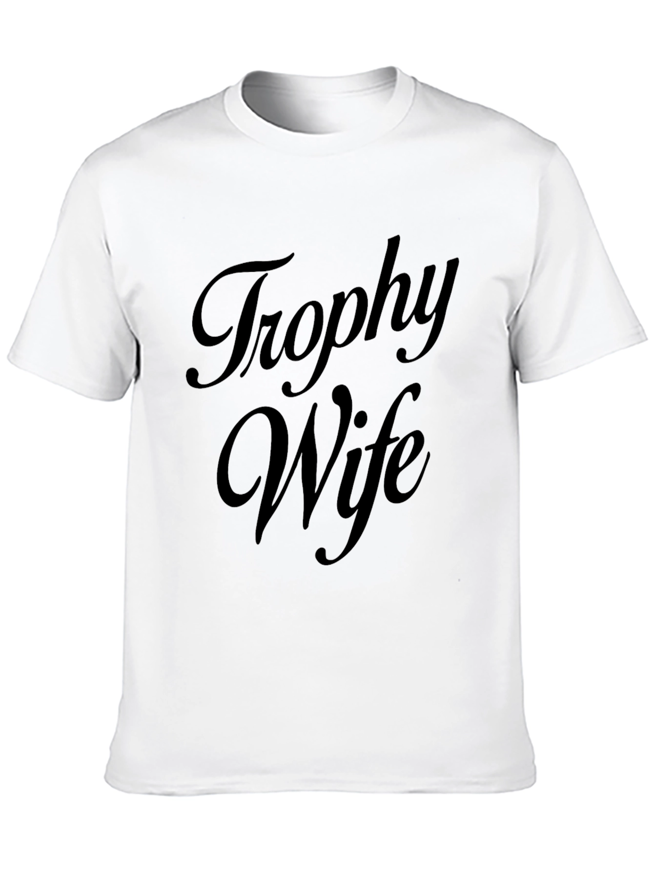 Trophy Wife Graphic Tee - Black Cotton Shirt