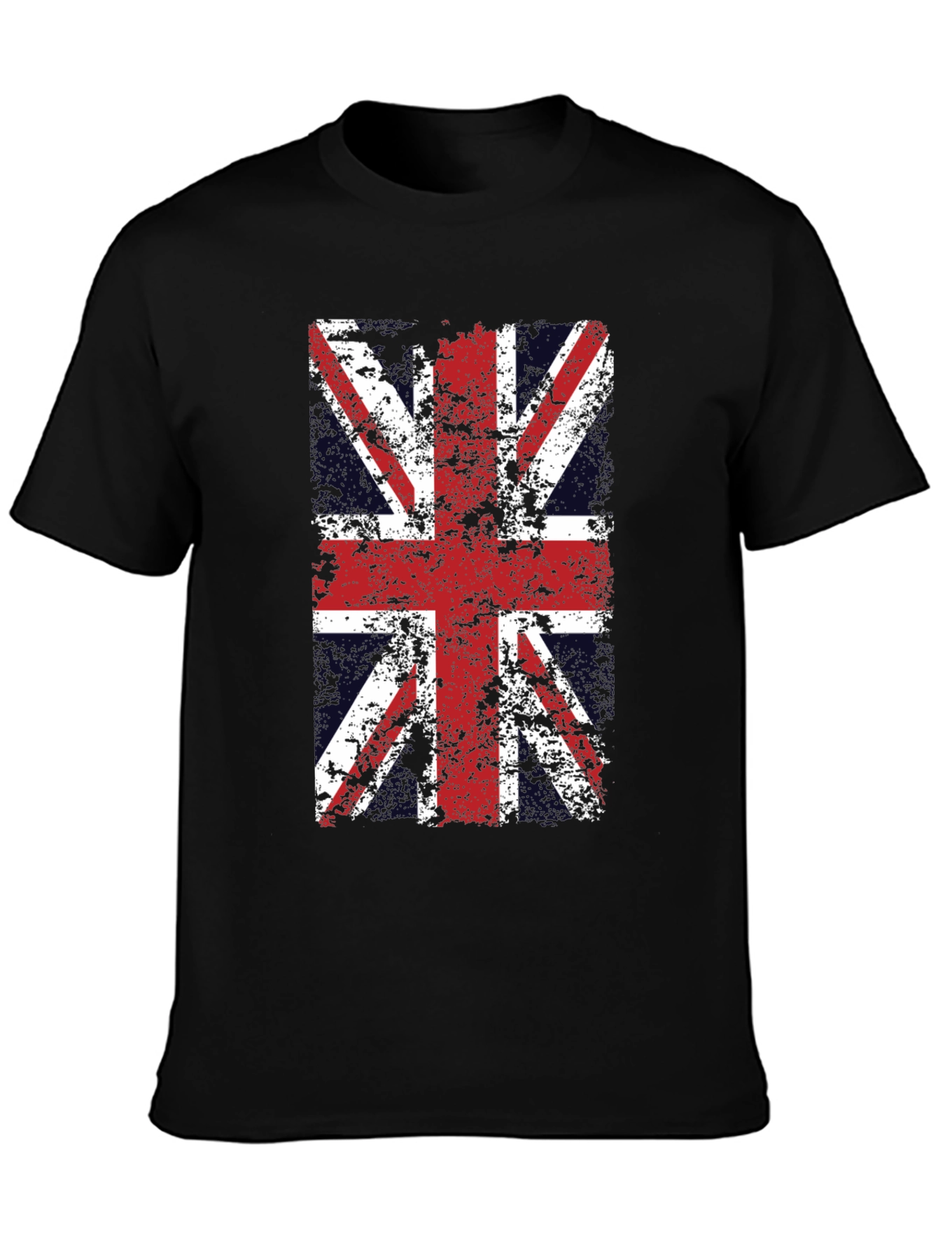 Union Jack Distressed Graphic T-Shirt