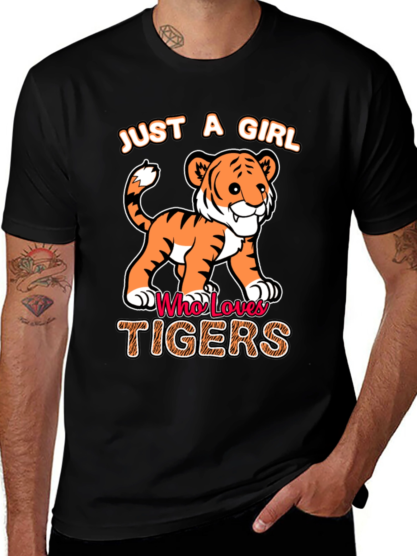 Just a Girl Who Loves Tigers T-Shirt