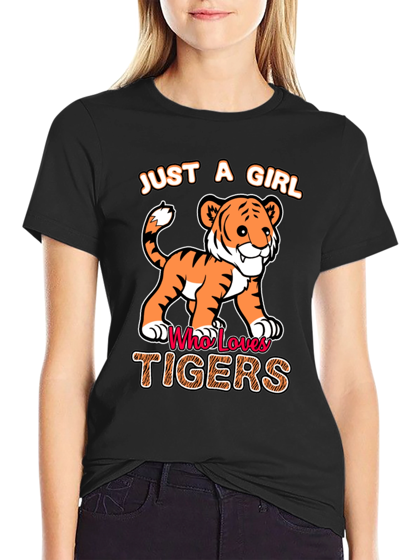 Just a Girl Who Loves Tigers T-Shirt