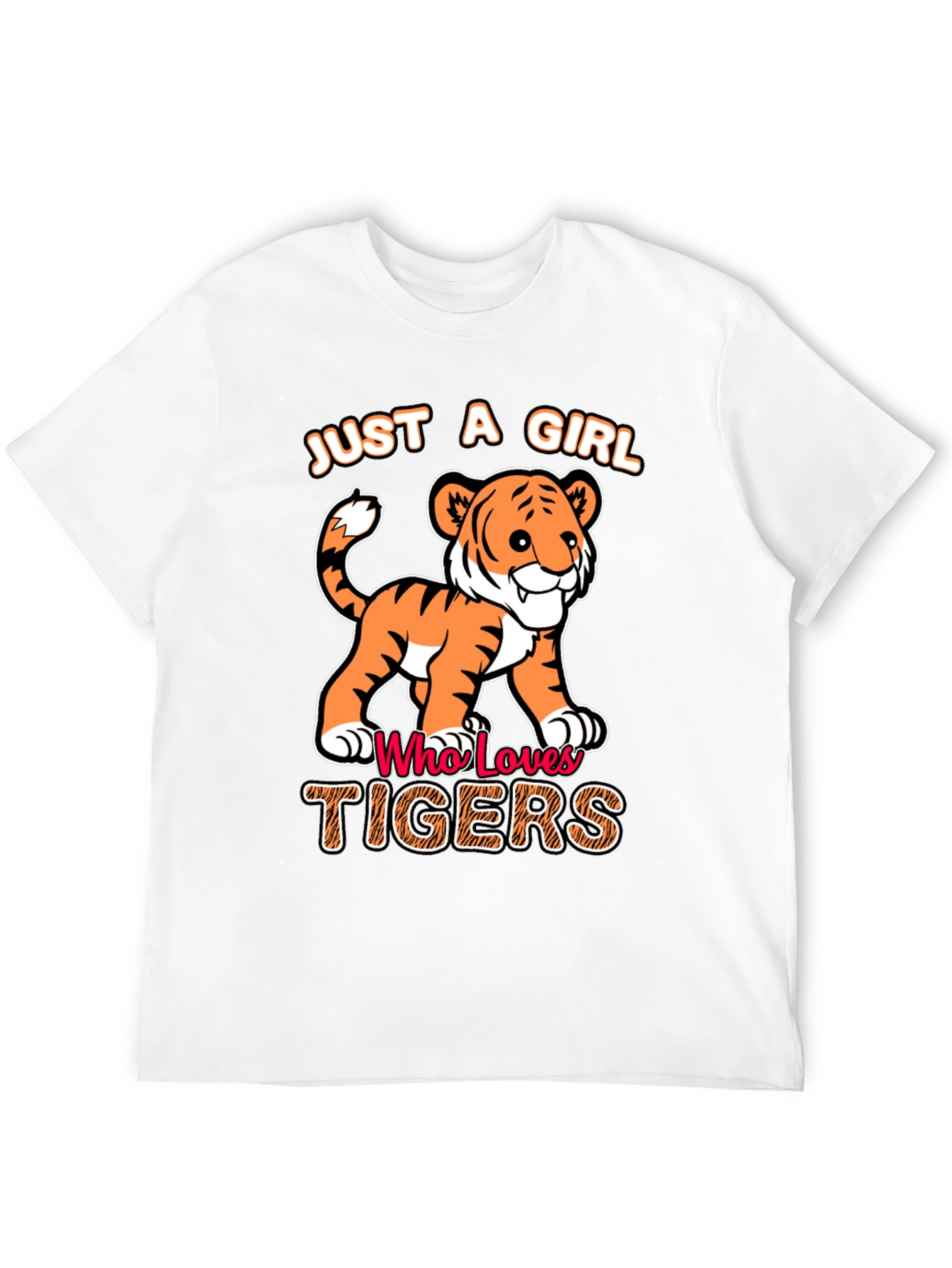 Just a Girl Who Loves Tigers T-Shirt