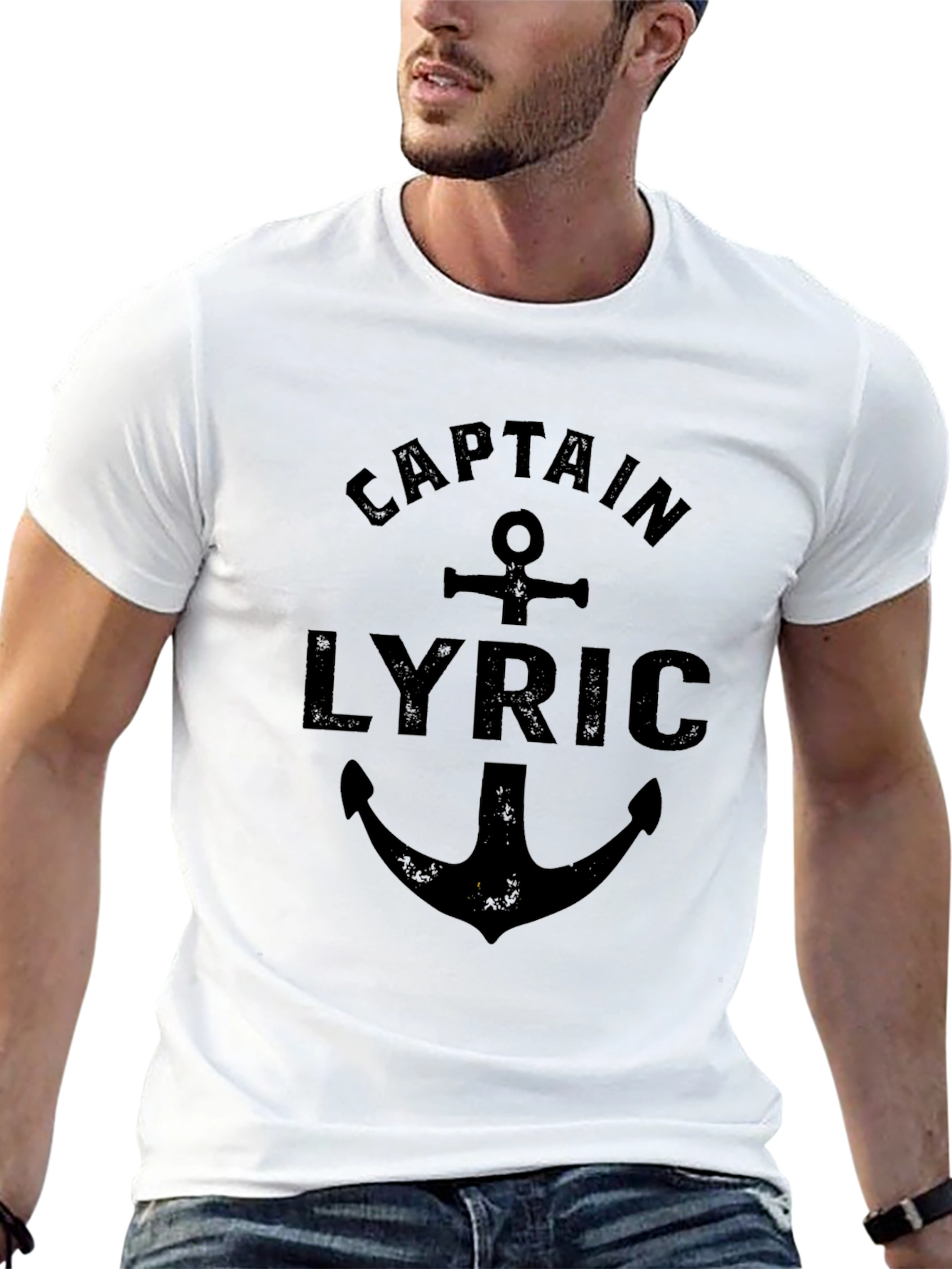 Captain Lyric Anchor Graphic T-Shirt