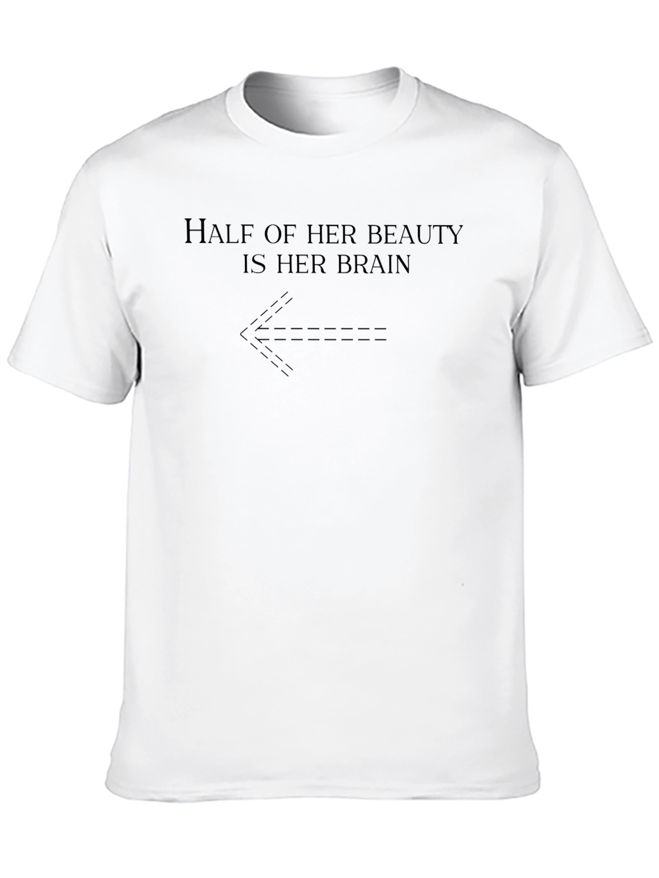 Half Her Beauty is Her Brain Graphic Tee